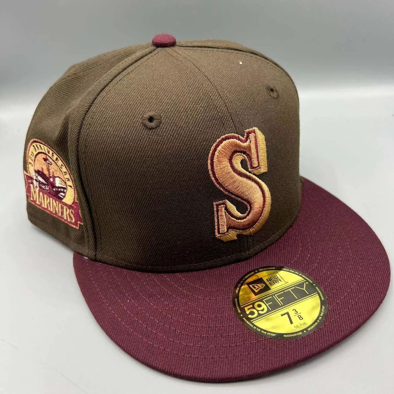 New Era Seattle Mariners Hat Men 7 3/8 59Fifty New Era MLB Fitted Size ONE SIZE - 1 Thumbnail