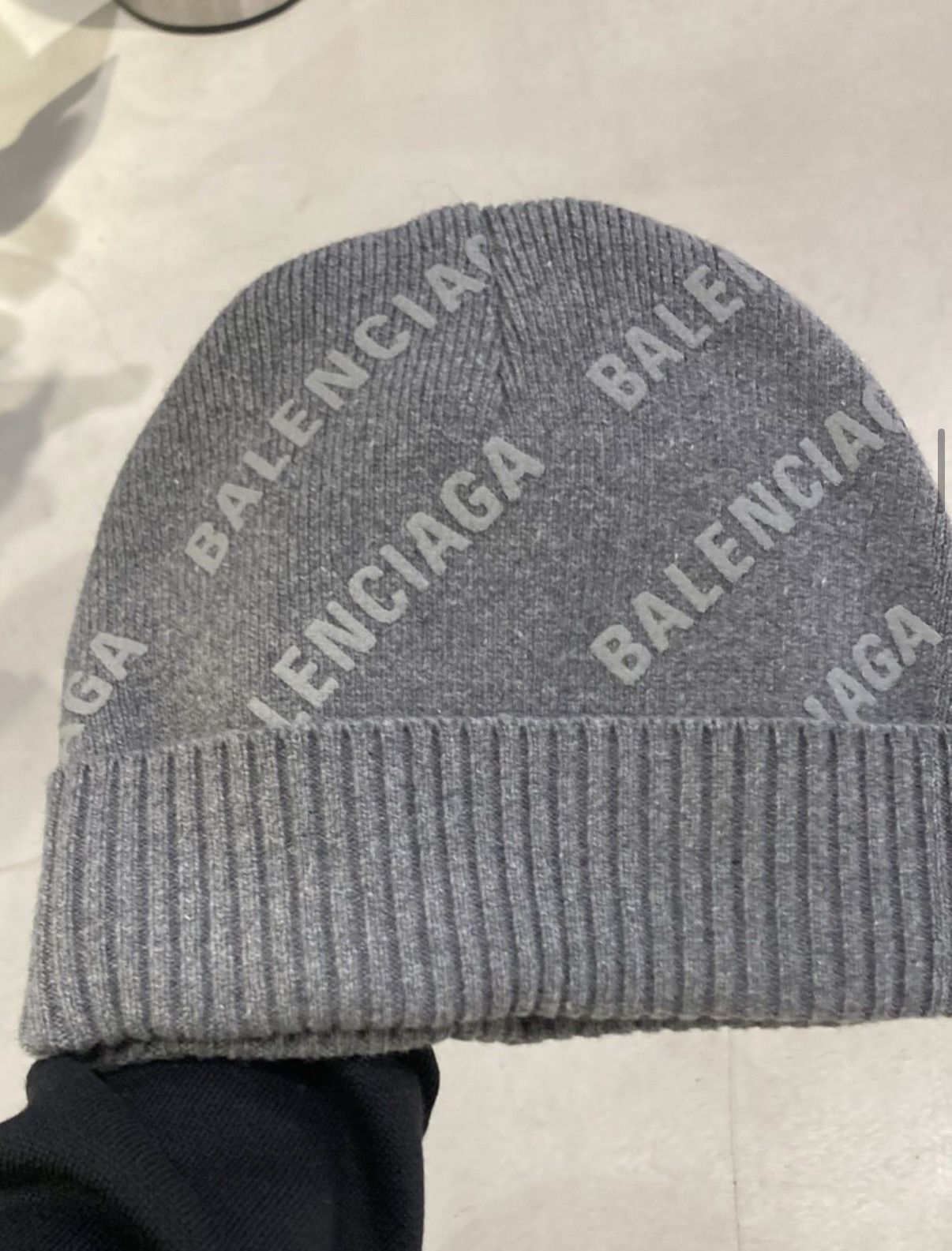 Balenciaga All Over Logo Beanie Hat in brown Size ONE SIZE - 1 Preview
