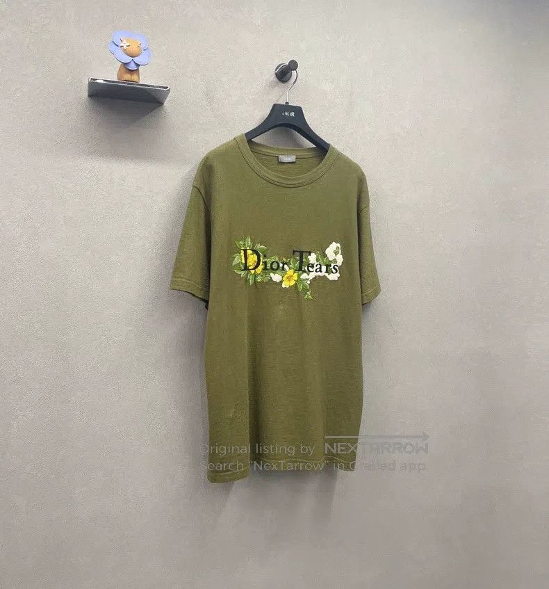 Dior Dior SS23 letter flower embroidery round neck short sleeve Size US M / EU 48-50 / 2 - 3 Thumbnail