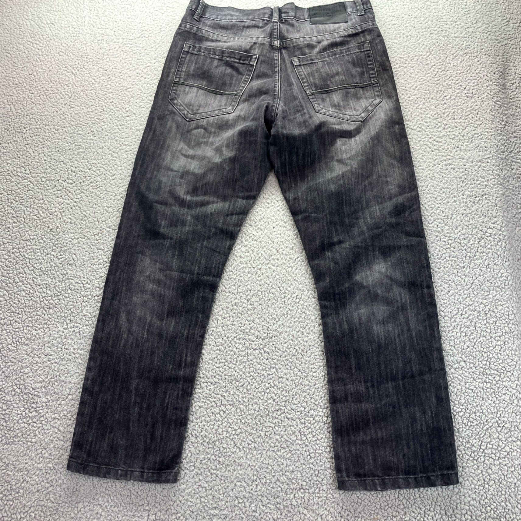 Southpole VINTAGE SouthPole Jeans Mens 32x30 Black Relaxed Straight Leg Skater Y2K Faded Size US 36 / EU 52 - 5 Thumbnail