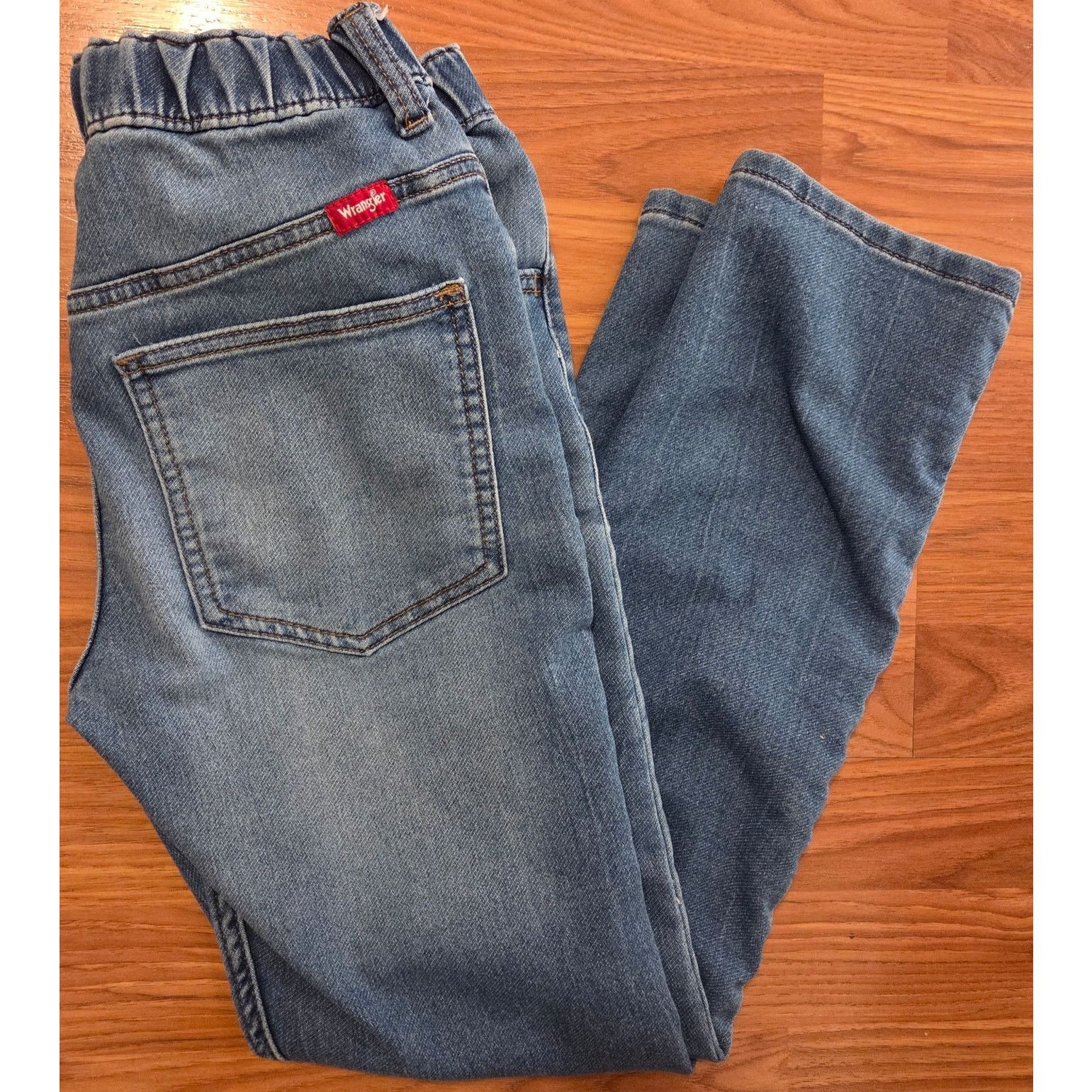 Wrangler Wrangler Acid Wash Blue Denim Slim Jeans - Kids Size 12 Size 34" / US 12 / IT 48 - 2 Thumbnail