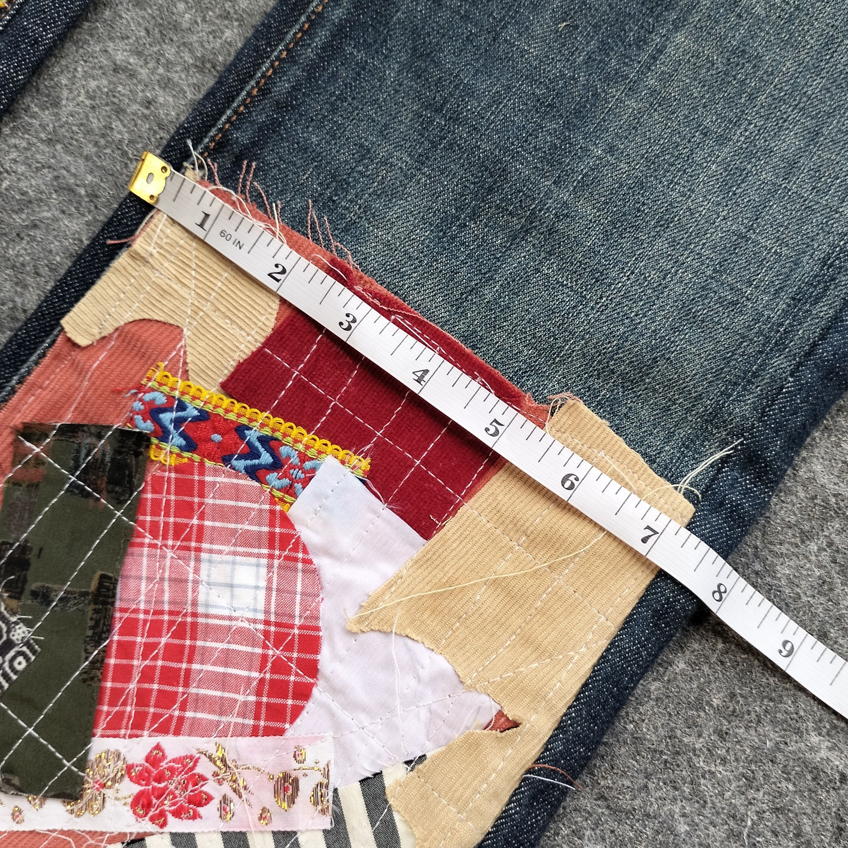 7 For All Mankind Peace patchwork boot cut denim Size US 29 - 16 Thumbnail