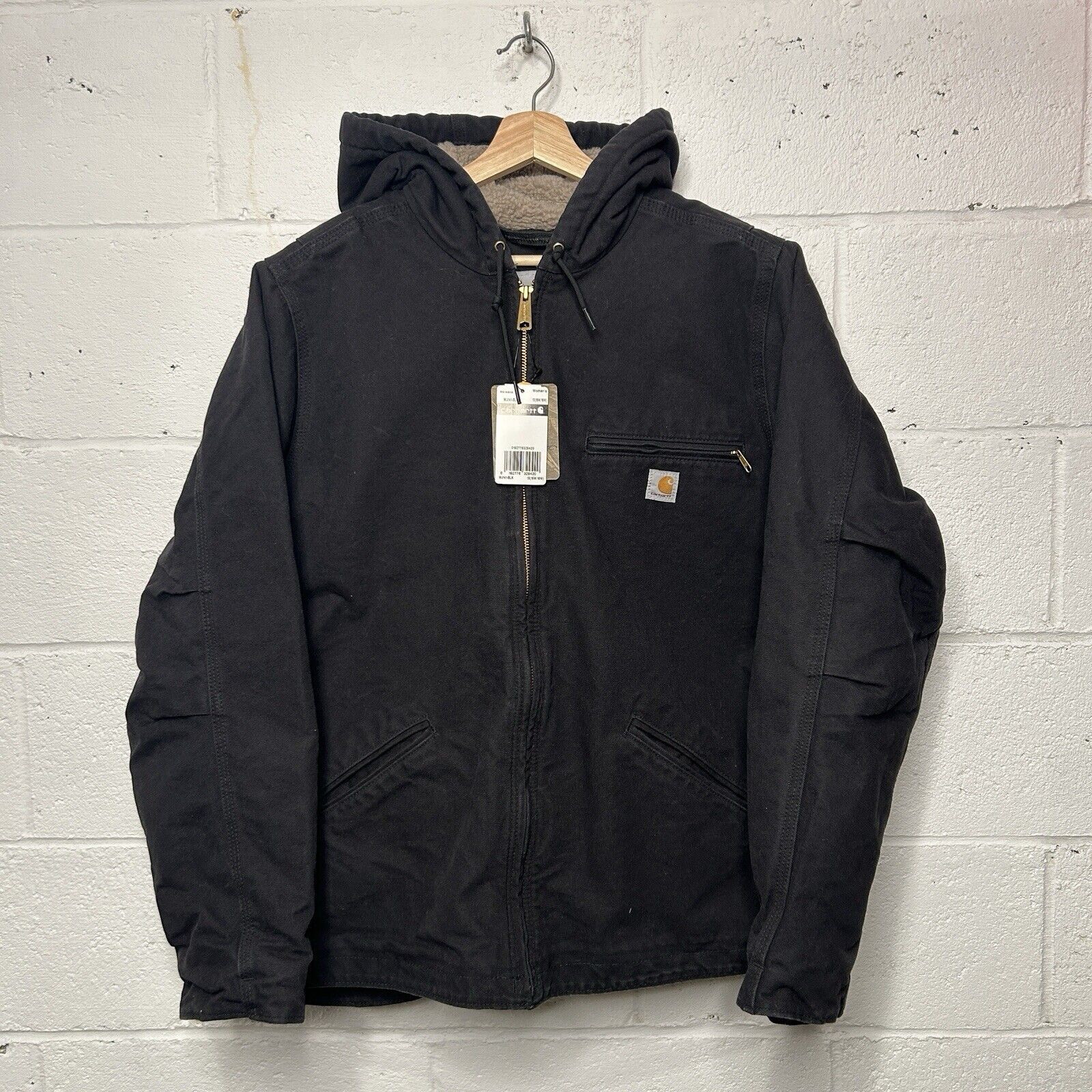 Carhartt Carhartt Sherpa-Lined Hooded Detroit Jacket “Black” Size XL / US 12-14 / IT 48-50 - 1 Thumbnail
