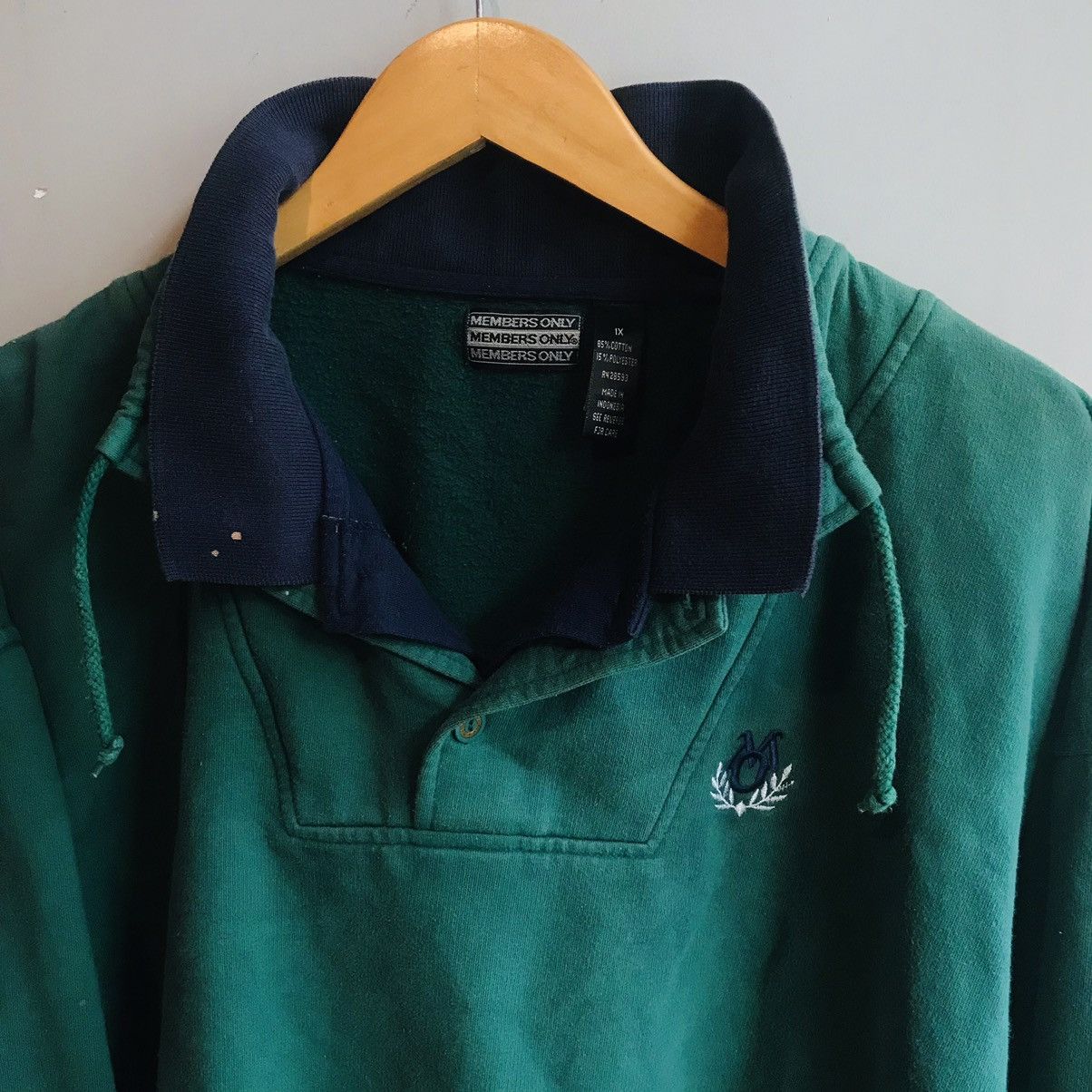 Members Only × Vintage Members Only Double Collar Sweatshirt Size US L / EU 52-54 / 3 - 1 Thumbnail