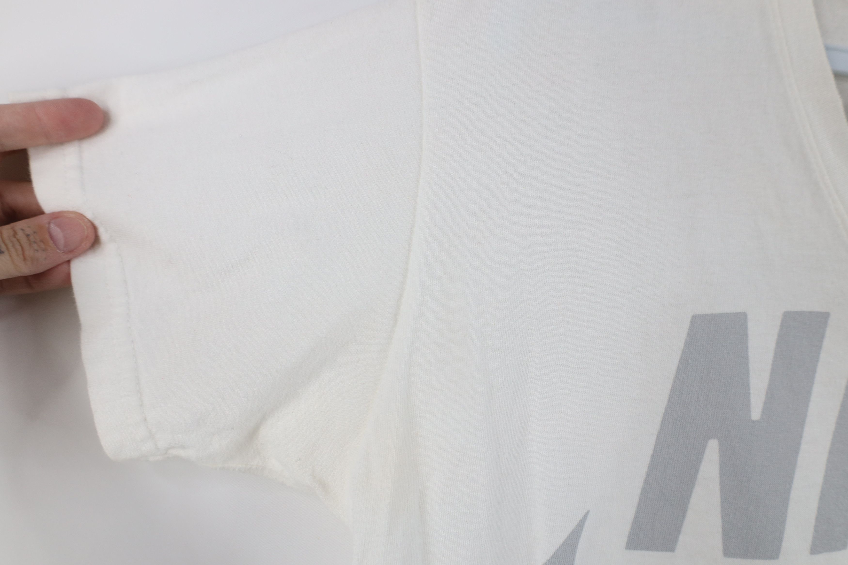 Nike × Vintage Vintage 90s Y2K Nike Sportswear Scott Big Swoosh T-Shirt Size L / US 10 / IT 46 - 9 Thumbnail