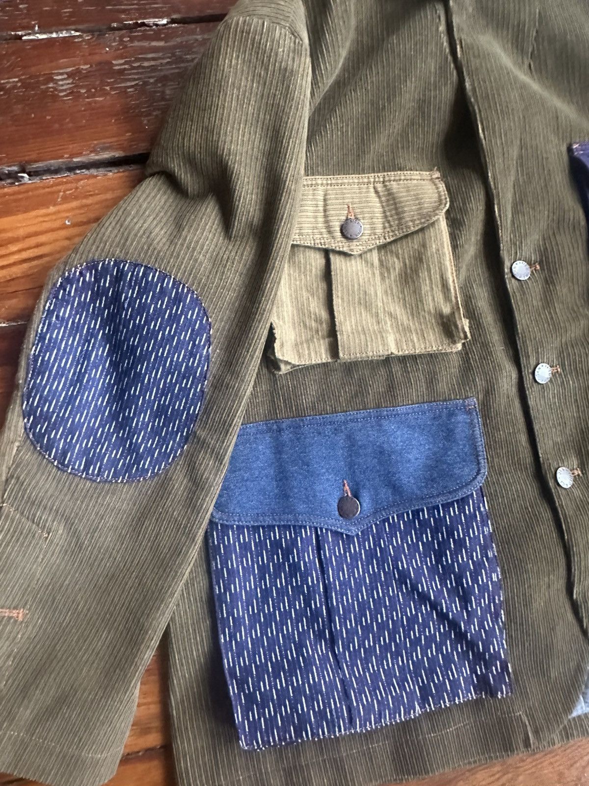 FRIED RICE Fried Rice Patchwork Denim/Corduroy Jacket Size US S / EU 44-46 / 1 - 7 Thumbnail
