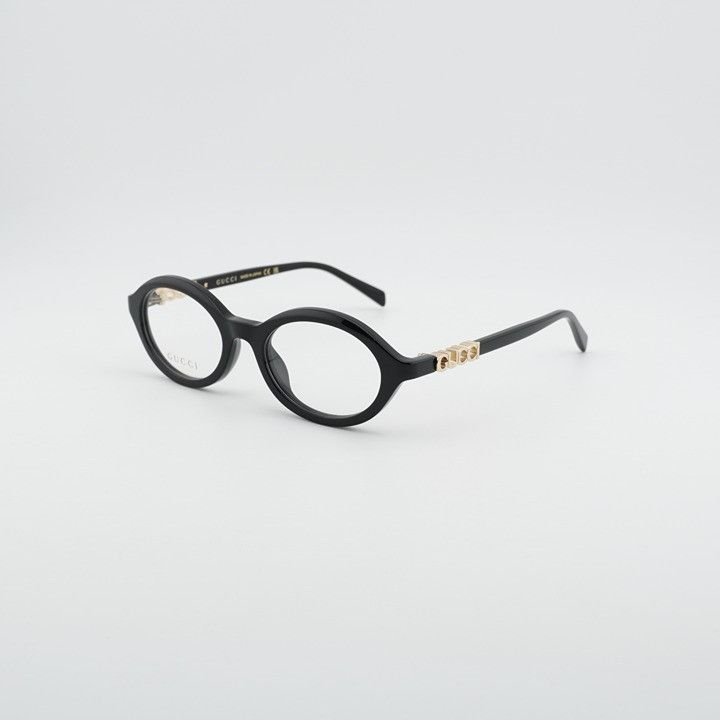 Gucci Gucci GG2153O 001 Eyeglasses Black 51mm Oval Frame Size ONE SIZE - 1 Thumbnail