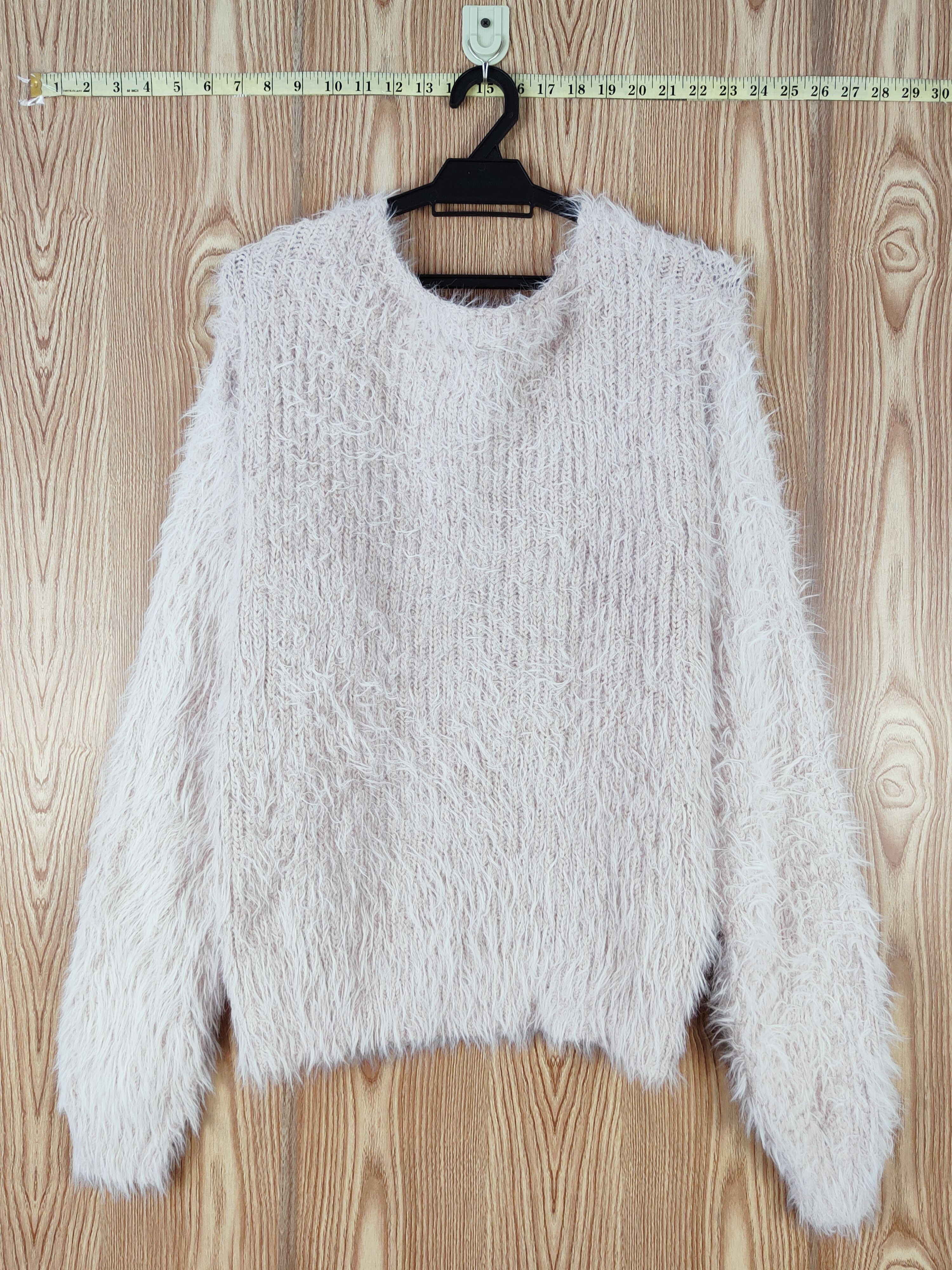 Japanese Brand × Vintage GRL Pink Fur Mohair Knitwear COOL DESIGN Size L / US 10 / IT 46 - 7 Thumbnail