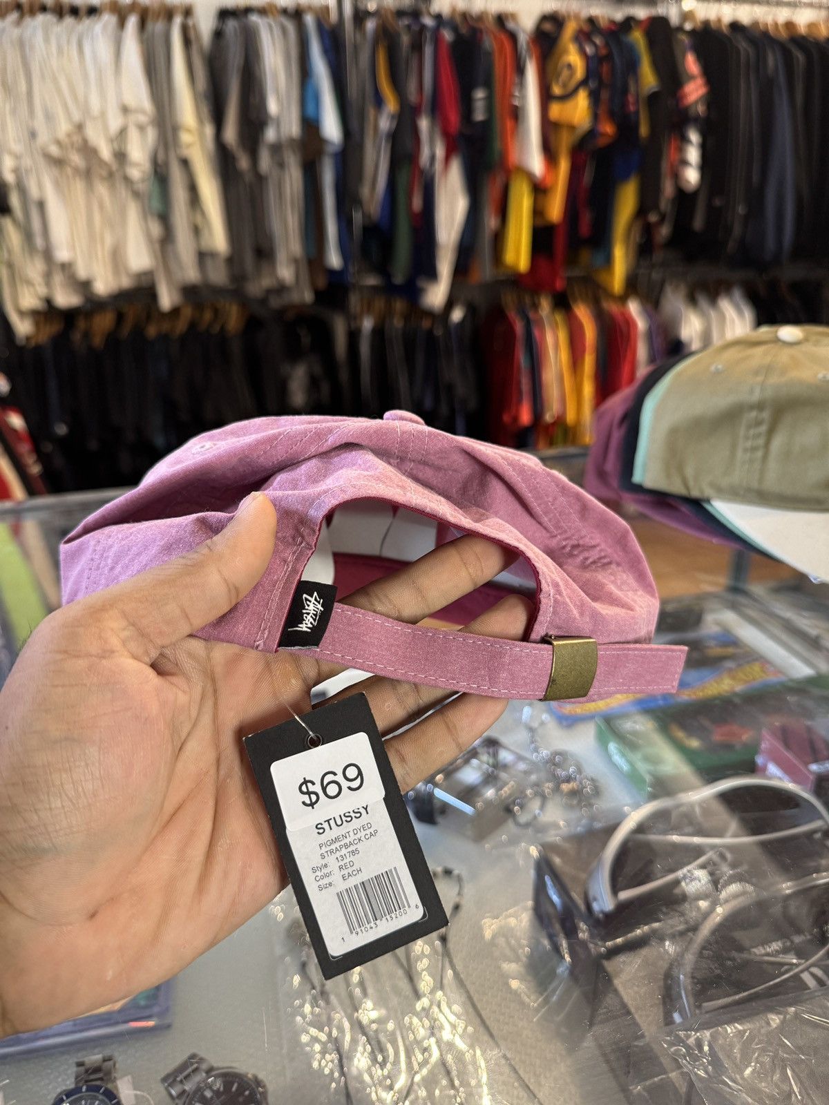 Stussy STUSSY PIGMENT DYED STRAPBACK CAP Size ONE SIZE - 5 Thumbnail