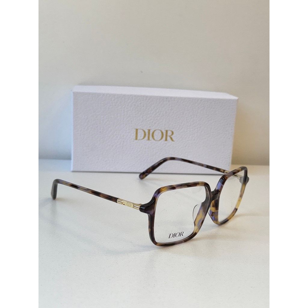 Dior NEW Dior Mini CD O S7F Square Eyeglasses Frames in Havana Size ONE SIZE - 6 Thumbnail