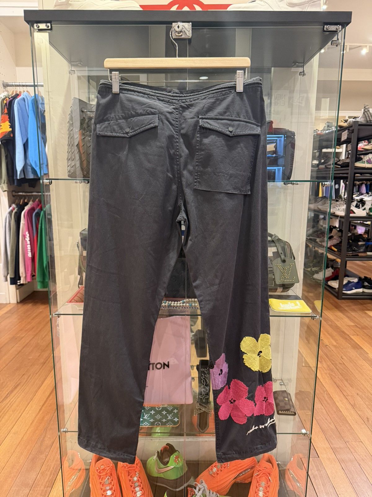 Maharishi Maharishi x Any Warhol Flower Embroidered Pants Size US 33 - 2 Thumbnail