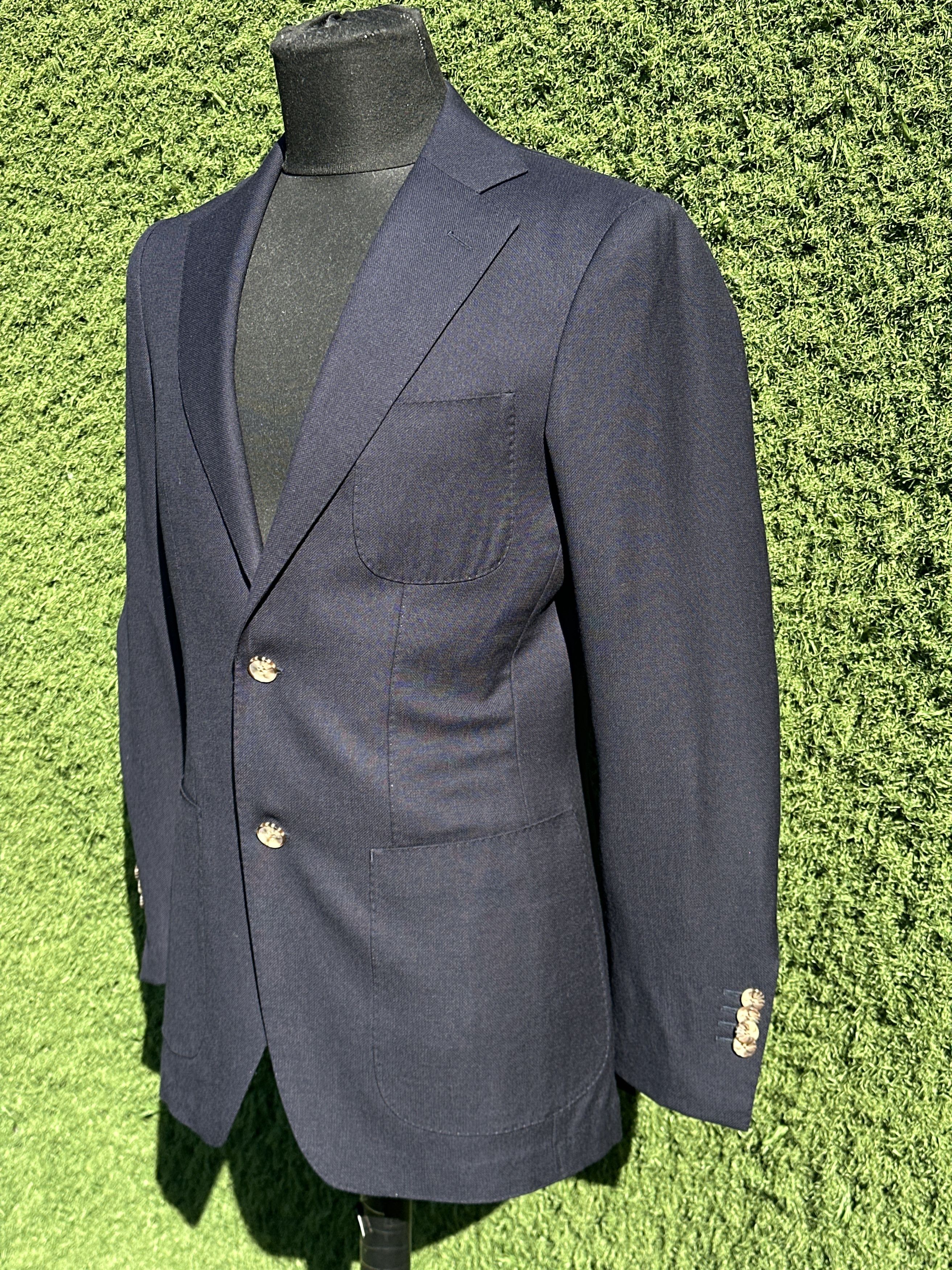 Suitsupply Suitsupply Havana Super 130s Wool Patch Blazer 46 Slim Size 46S - 15 Thumbnail
