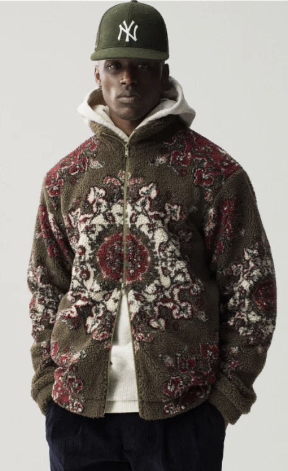 Aime Leon Dore Aime Leon Dore Rug Motif Fleece Zip-Up Jacket Size US M / EU 48-50 / 2 - 2 Thumbnail
