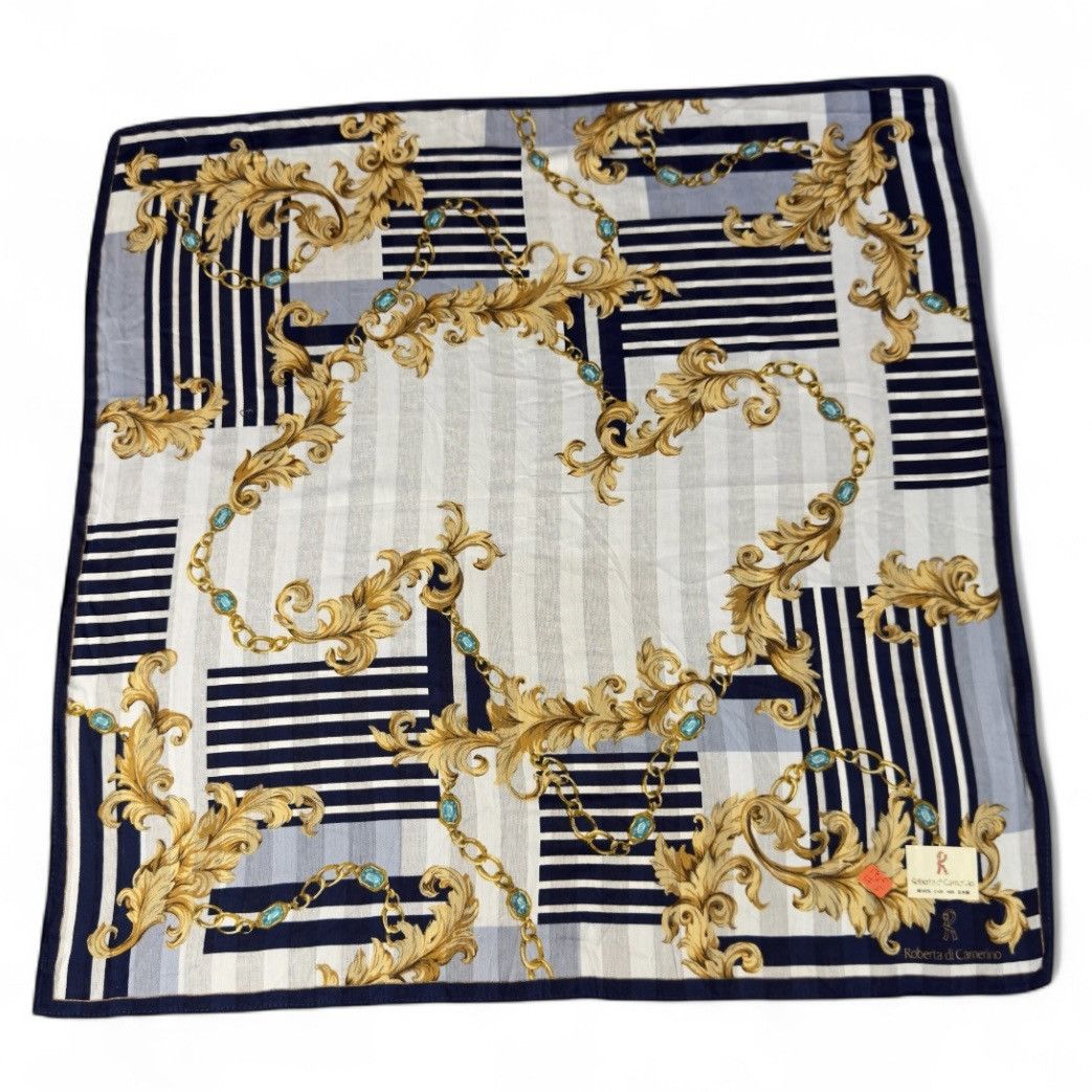 Vintage 🔥Handkerchief | Neckerchief | Bandana | Pocket-square | Size ONE SIZE - 2 Thumbnail