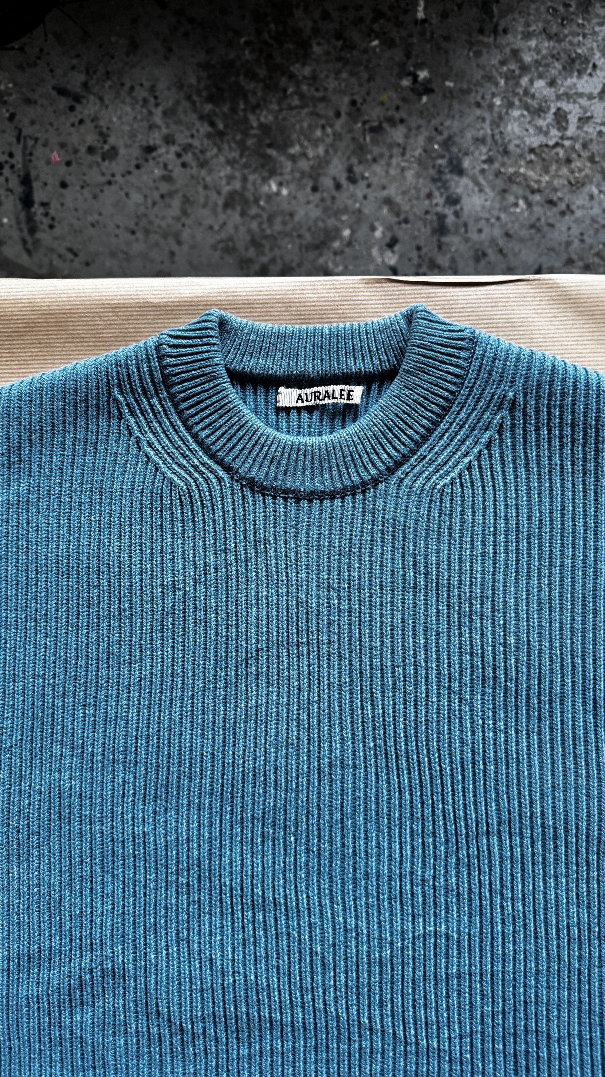 Auralee 4 . AURALEE . SUPER FINE WOOL RIB KNIT BIG P/O . A22AP02RK | Grailed