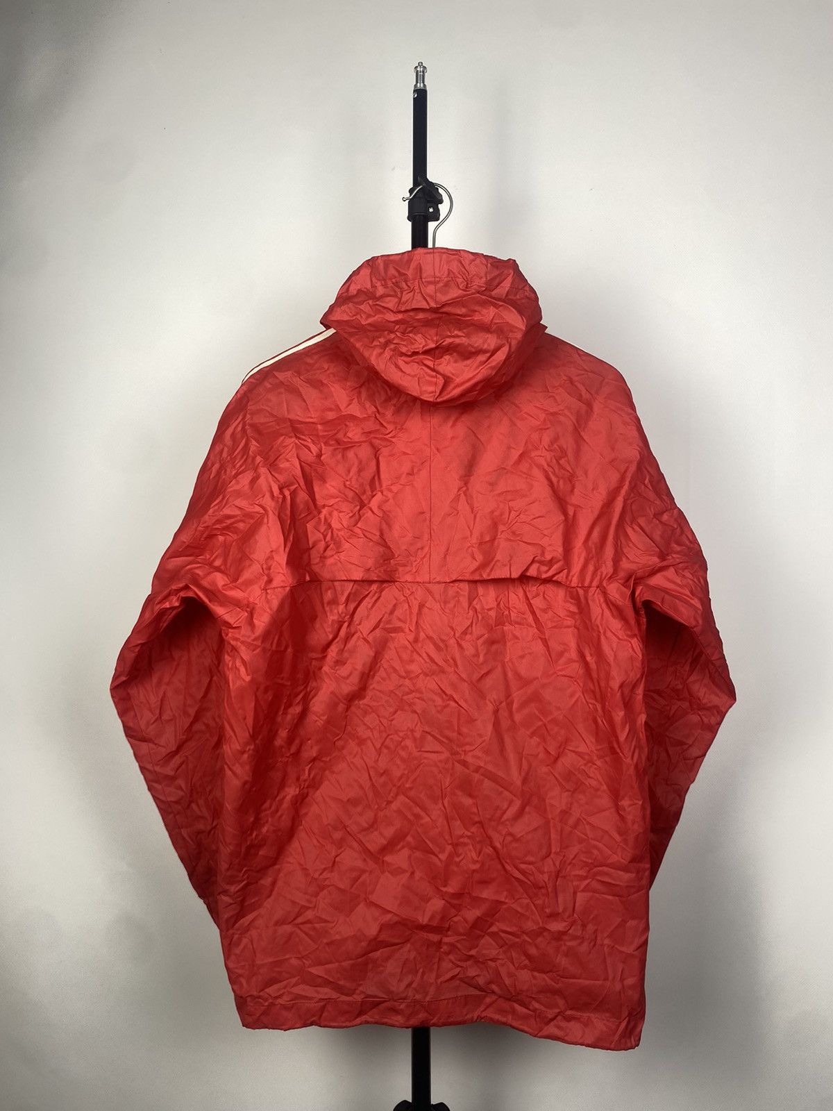 Adidas × Vintage Rare 80s Vintage AdidasTrack Rain Jacket Transformer Bag Size US S / EU 44-46 / 1 - 11 Thumbnail