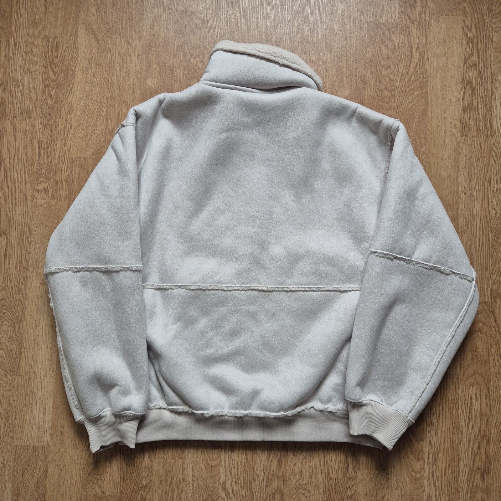Palace Palace Sherpa Faux Suede Funnel Jacket Soft White New FW24 Size US L / EU 52-54 / 3 - 2 Thumbnail