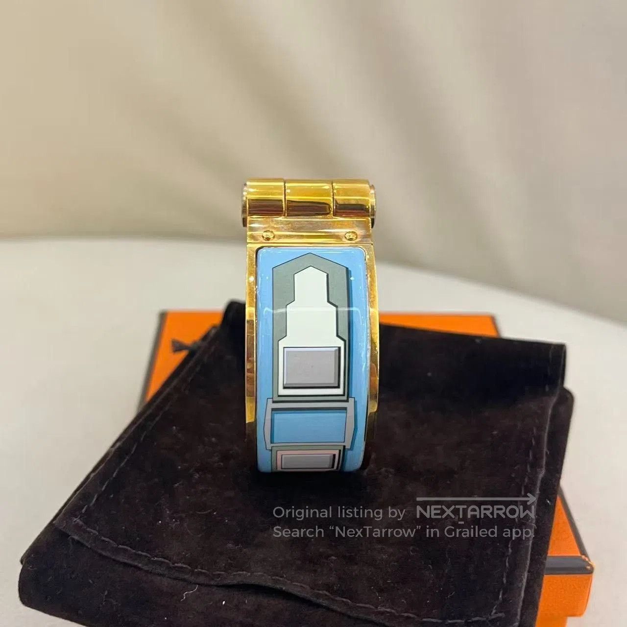 Hermes Hermes Enamel Wide Bangle. Size ONE SIZE - 4 Thumbnail