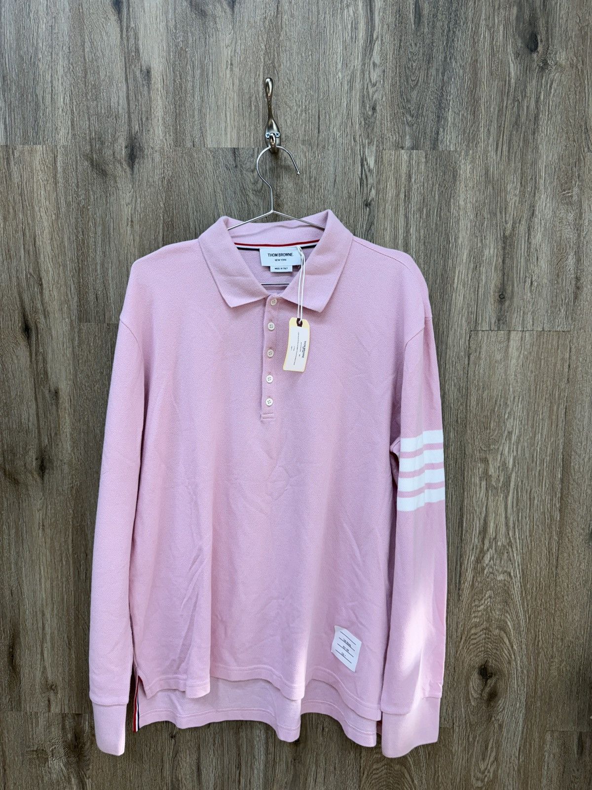 Thome Browne Pink Button Up Long Shirt