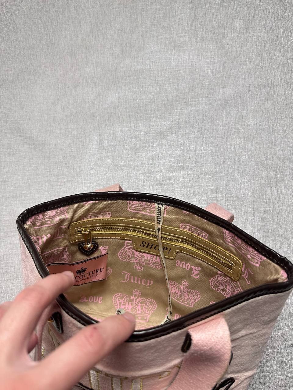 Juicy Couture Juicy Couture Vintage Velour Y2K Barbie Style Avantgarde Size ONE SIZE - 13 Thumbnail