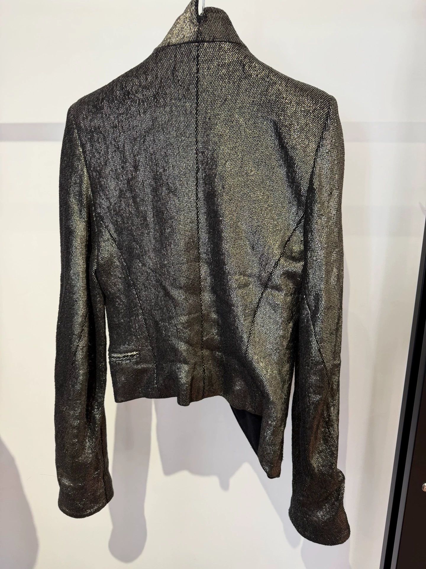 Ann Demeulemeester Ann demeulemeester metallic short jacket Size S / US 4 / IT 40 - 2 Thumbnail