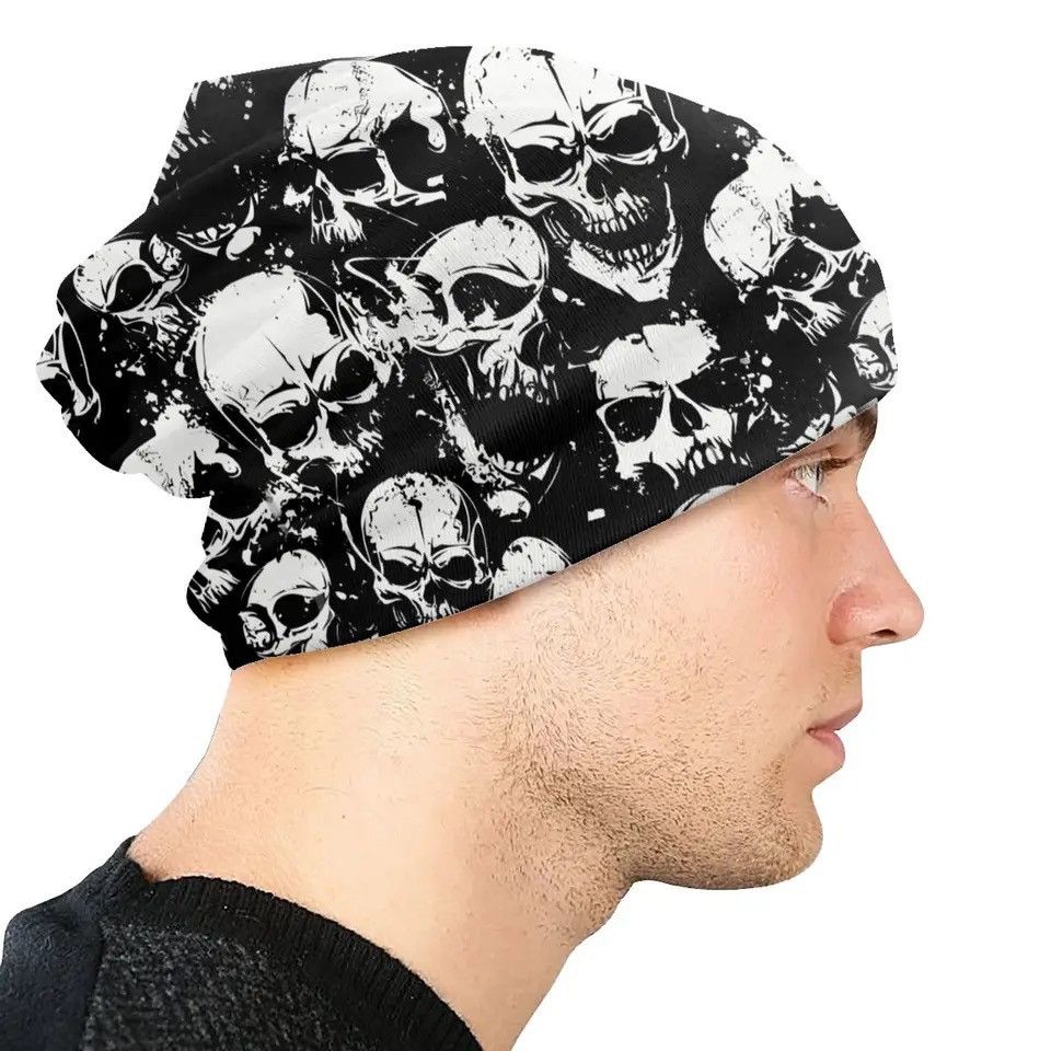 Japanese Brand × Vintage Bonnet Hats Grunge Skulls beanies Size ONE SIZE - 1 Thumbnail