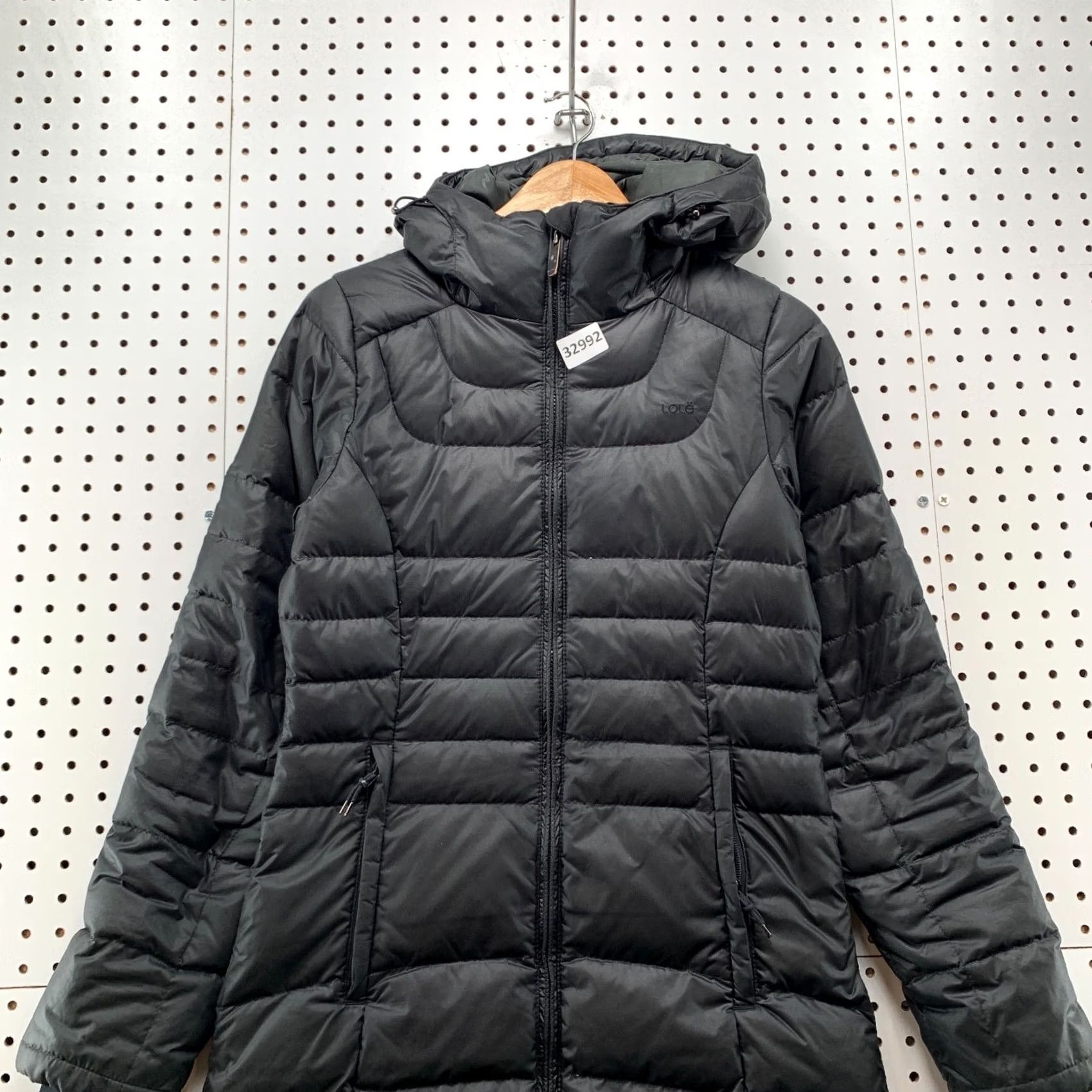 Vintage LOLE Womens Puffer Coat Black XS Long Hooded Down Jacket Size XS / US 0-2 / IT 36-38 - 7 Thumbnail