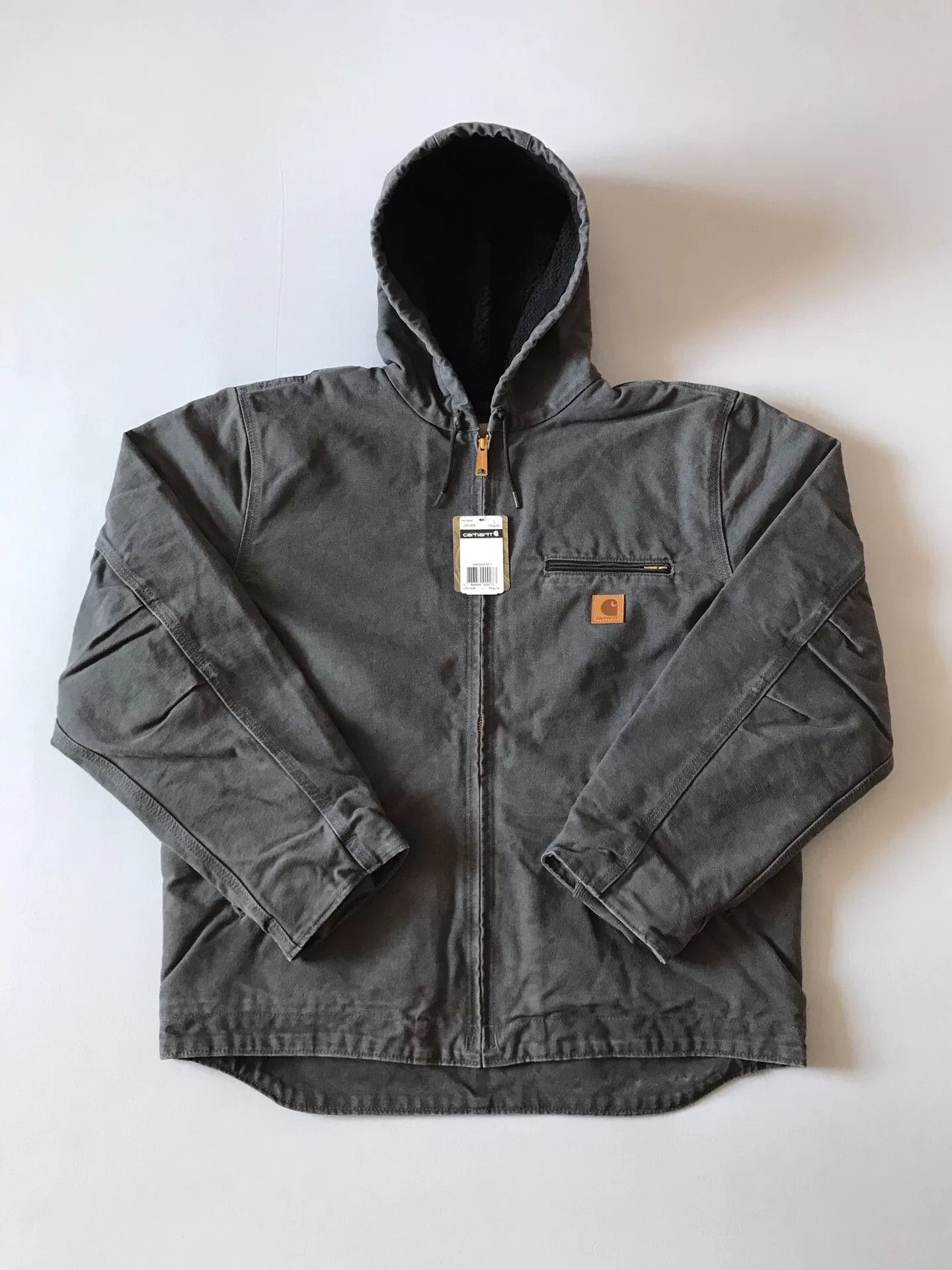Carhartt Carhartt J141 Hooded Canvas Work Jacket Size US L / EU 52-54 / 3 - 1 Thumbnail