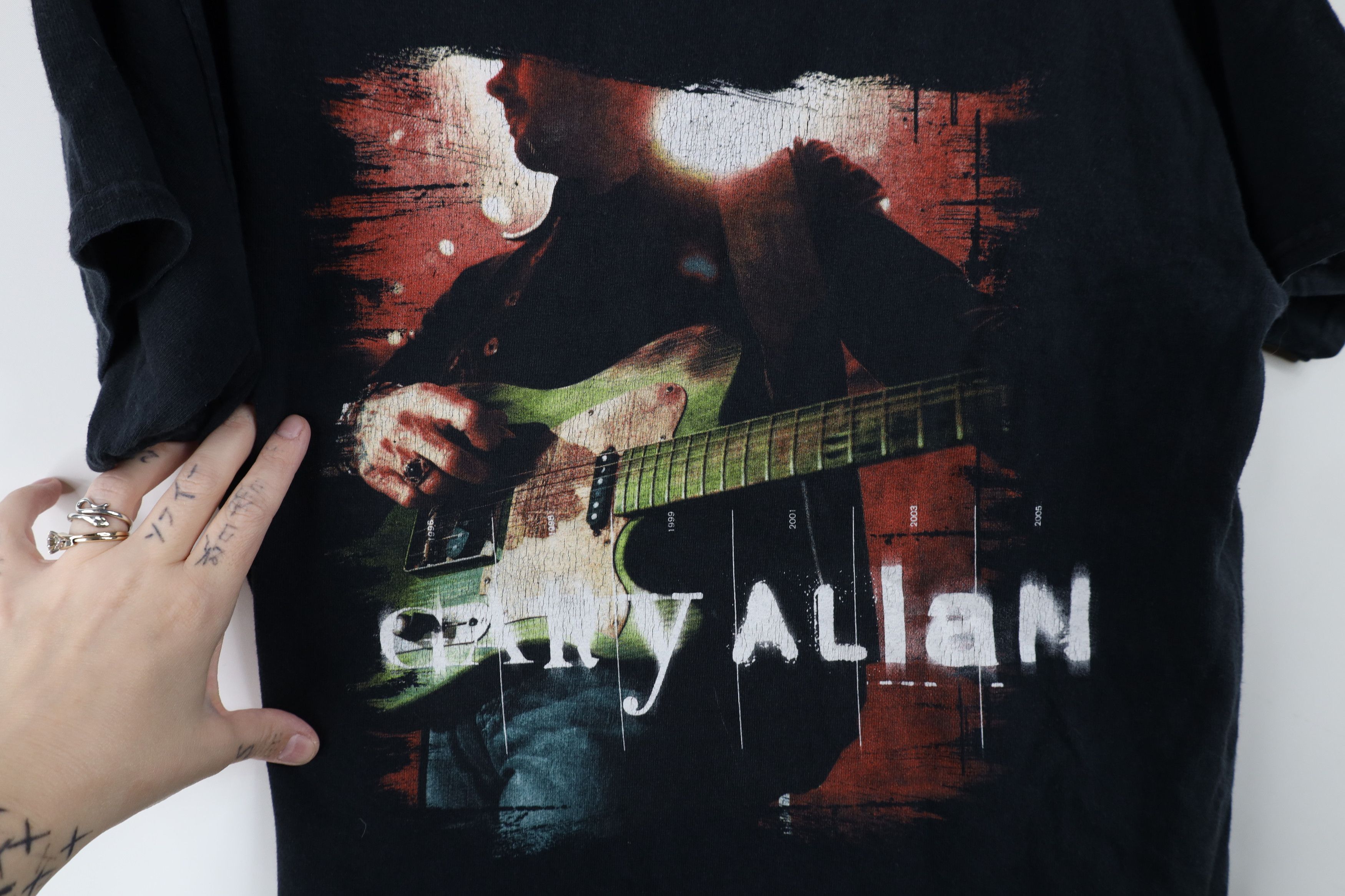 Vintage Vintage Y2K 2007 Tour Gary Allan Band T-Shirt Black Size US M / EU 48-50 / 2 - 6 Thumbnail