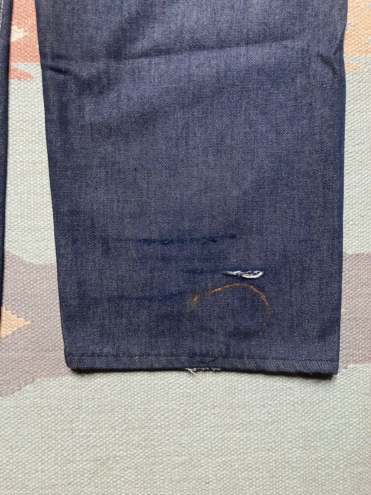 Vintage VTG Montgomery ward carpenter jeans dark wash denim 40x33 Size US 40 / EU 56 - 3 Thumbnail