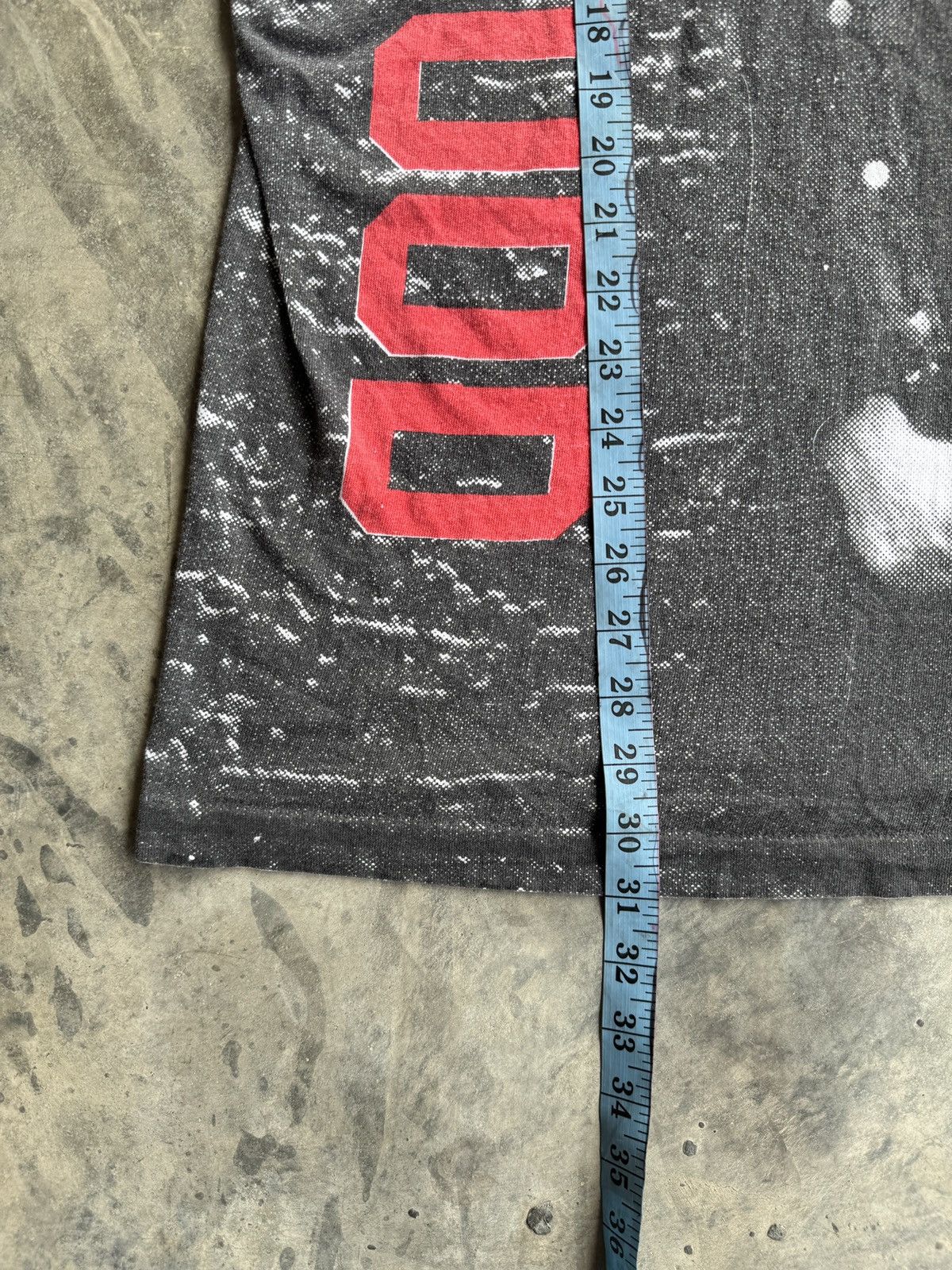 Vintage *RARE* 90s VINTAGE AOP HOLLYWOOD 00s MUSCLE GRUNGE MODEL TEE Size US L / EU 52-54 / 3 - 6 Thumbnail