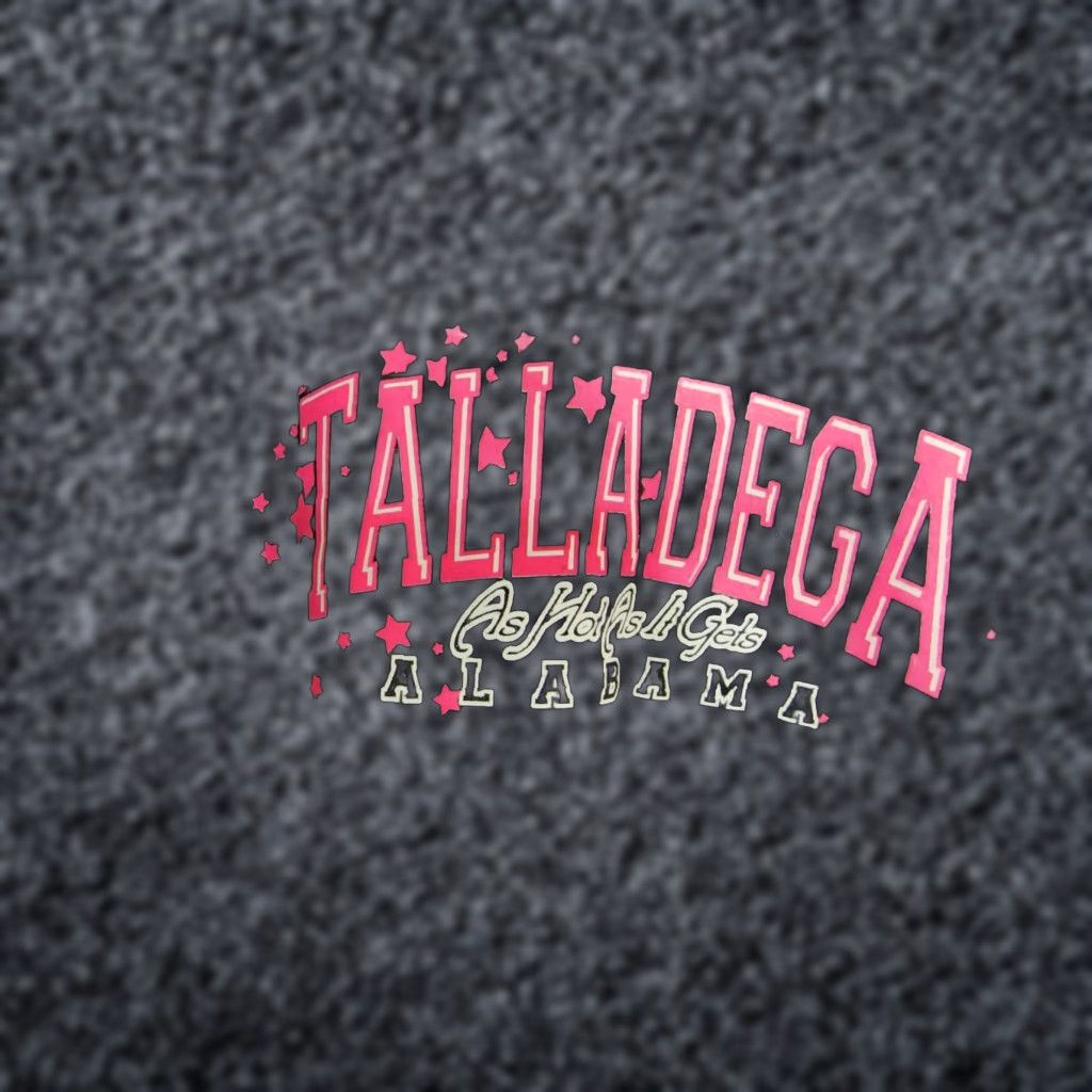 Fruit Of The Loom Womens L Talladega Alabama Sweatshirt As Hot As It Gets Pullover Crew Neck Gray Blend fleece Nascar Bling Vintage No Size L / US 10 / IT 46 - 1 Thumbnail
