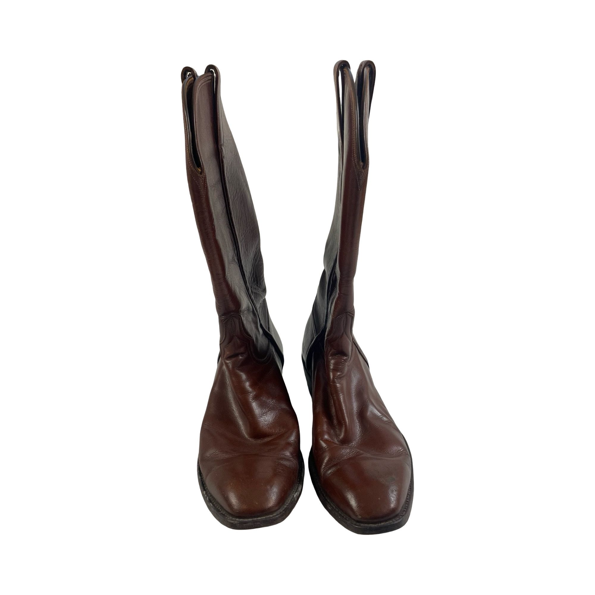 Lucchese Lucchese Brown Leather Cowboy Boots Mens Size 11D Size US 11 / EU 44 - 2 Thumbnail
