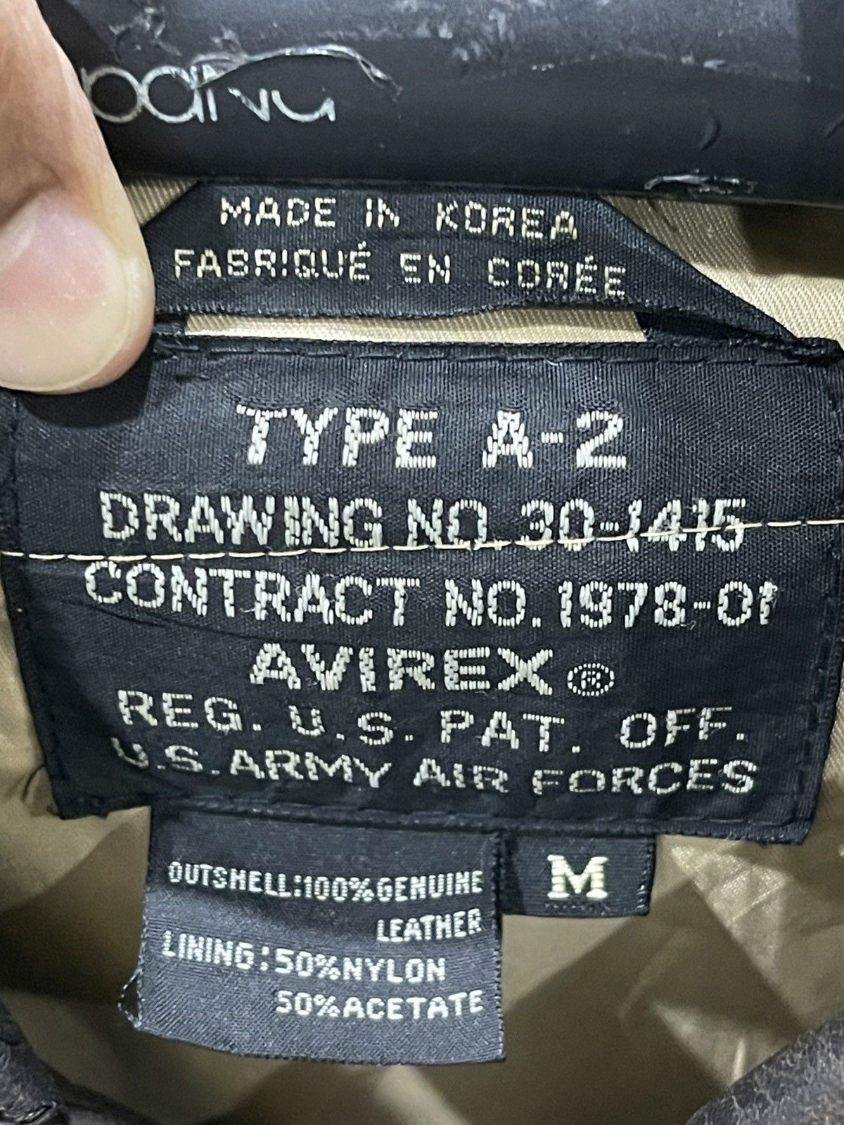 Avirex AVIREX TYPE A-2 US ARMY AIR FORCE LEATHER FLIGHT JACKET Size US M / EU 48-50 / 2 - 7 Thumbnail