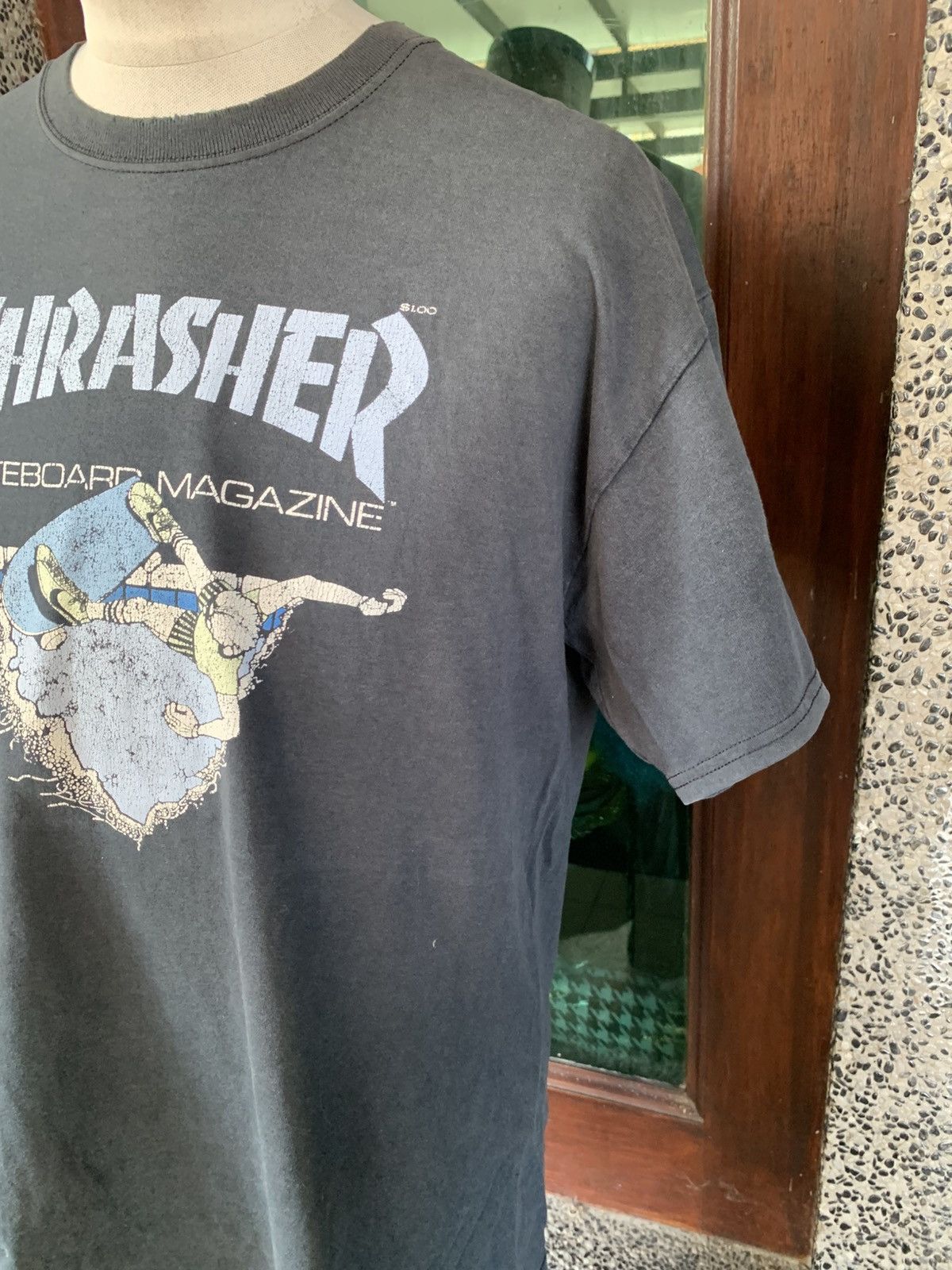 Thrasher × Vintage Vintage Thrasher Skateboard Magazine / Skate / Surf T shirt Size US L / EU 52-54 / 3 - 3 Thumbnail