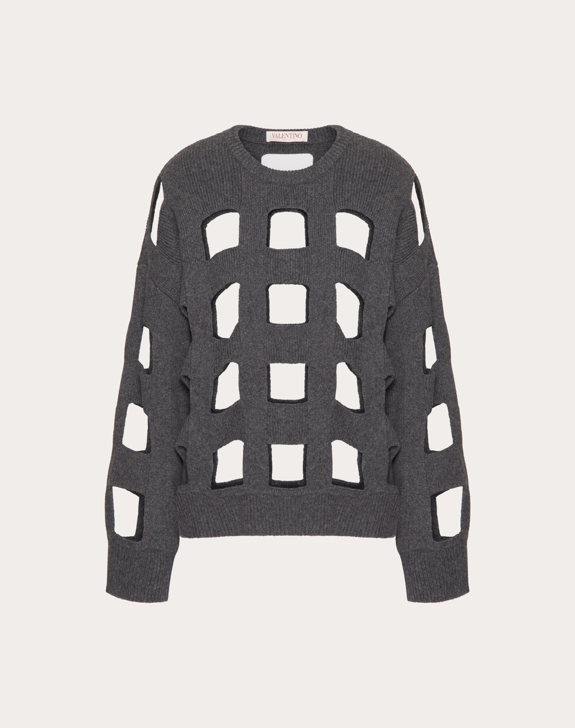 Valentino o1y0326 Crewneck Sweater in Gray Size XS / US 0-2 / IT 36-38 - 1 Thumbnail