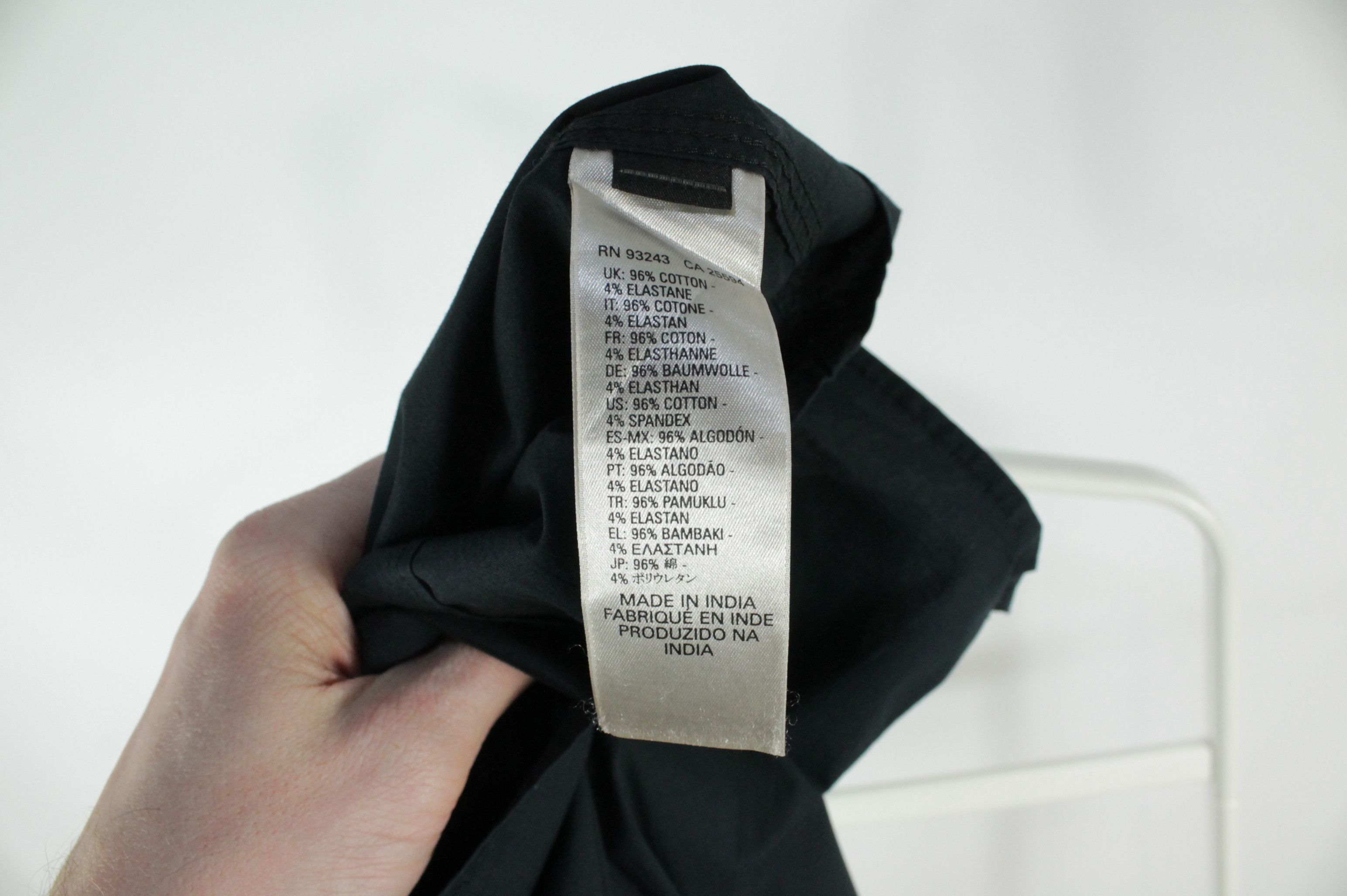 Diesel Diesel Slim Fit Full Zip Black Stretch Cotton Casual Shirt Size US L / EU 52-54 / 3 - 7 Thumbnail