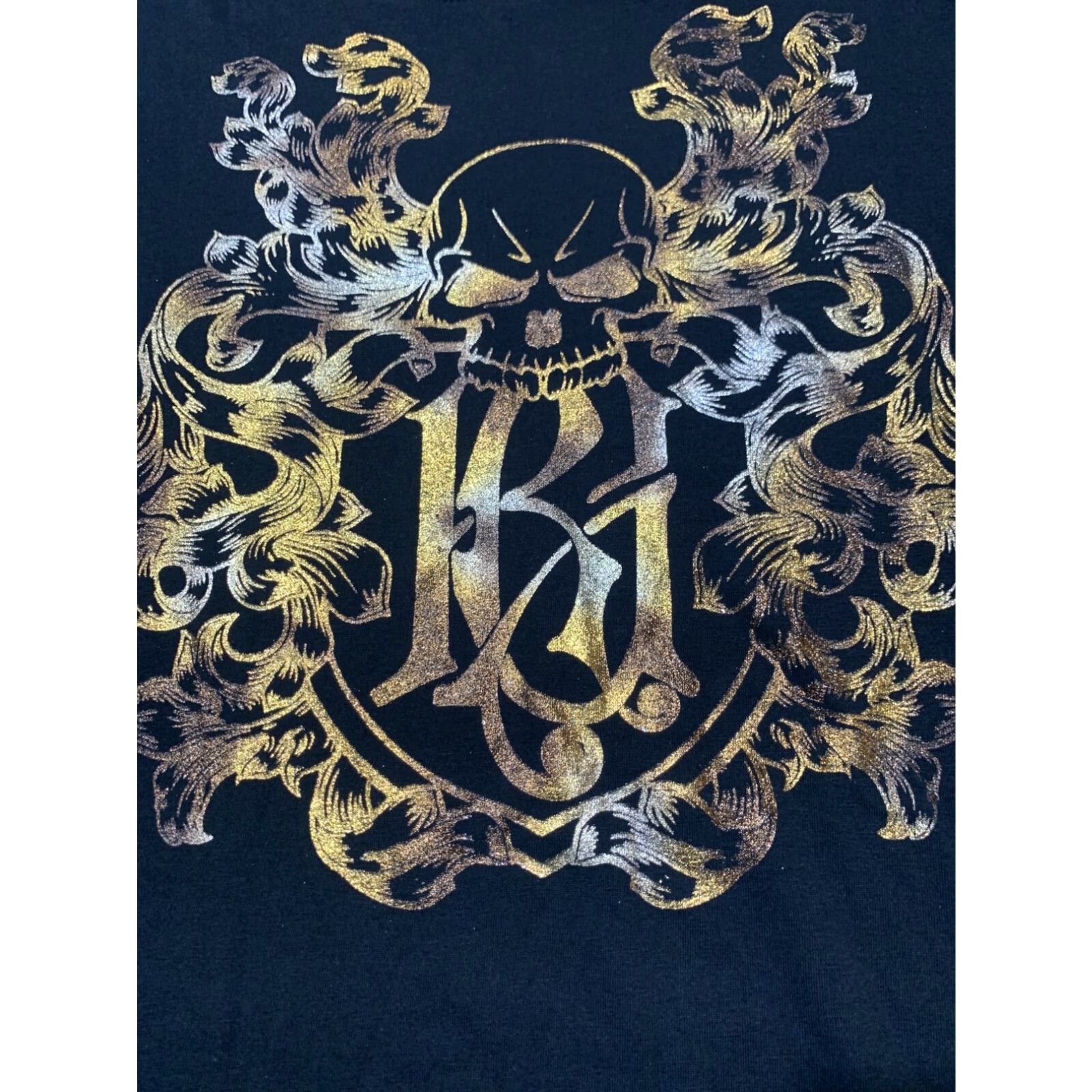 Robert Graham Robert Graham Skull Short Sleeve T Shirt Tee Large Black Mens Size US L / EU 52-54 / 3 - 1 Thumbnail