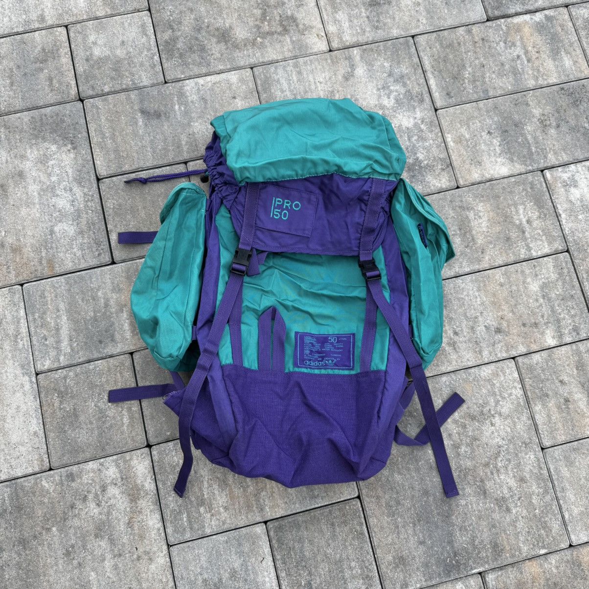 Adidas CRAZY! Adidas Retro 90s Pro 50 Himalaya Backpack Hiking Rare Size ONE SIZE - 1 Thumbnail