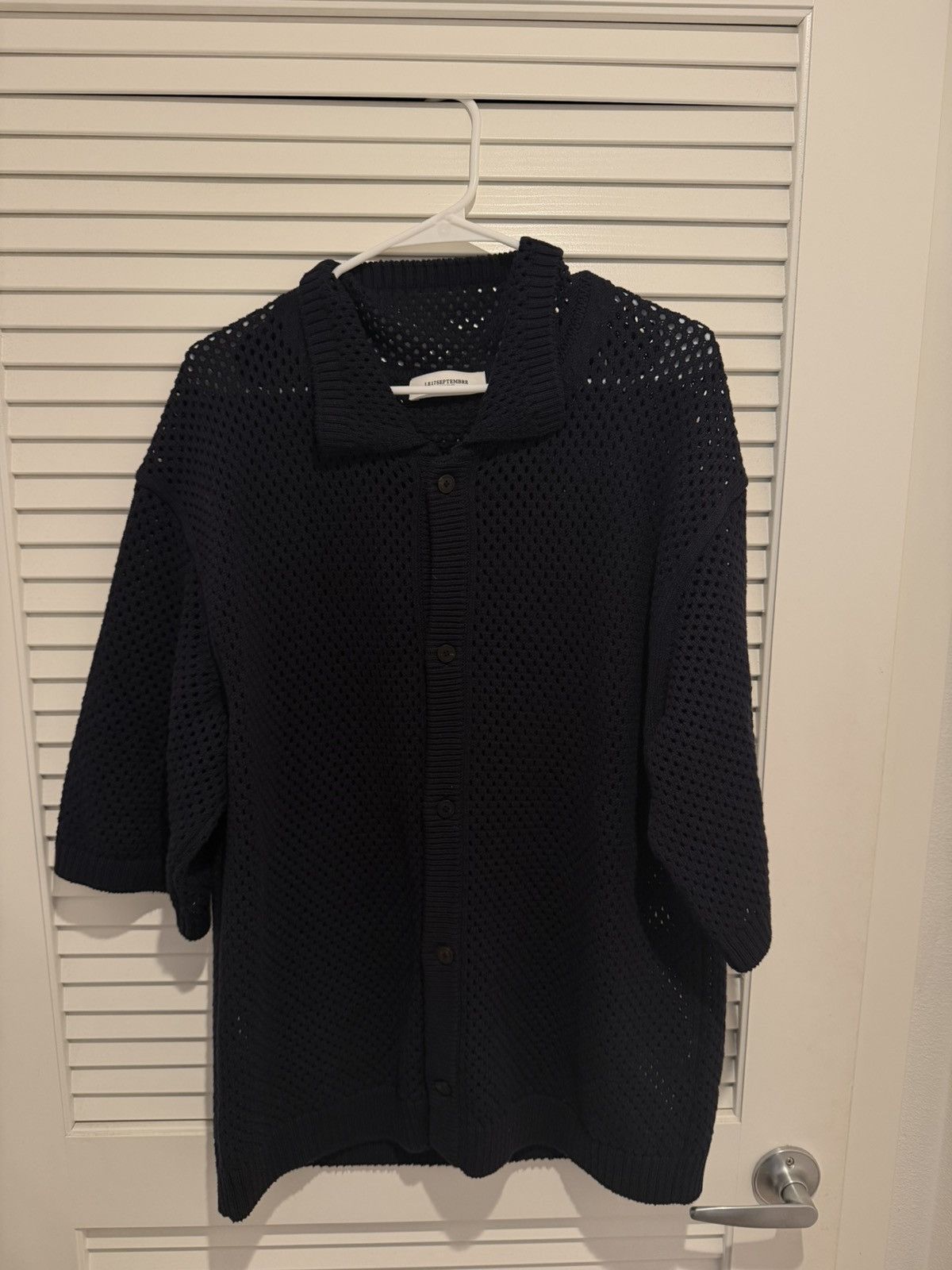 LE17SEPTEMBRE LE17SEPTEMBRE Navy Button Up Shirt Sz M/50 Size US M / EU 48-50 / 2 - 2 Thumbnail