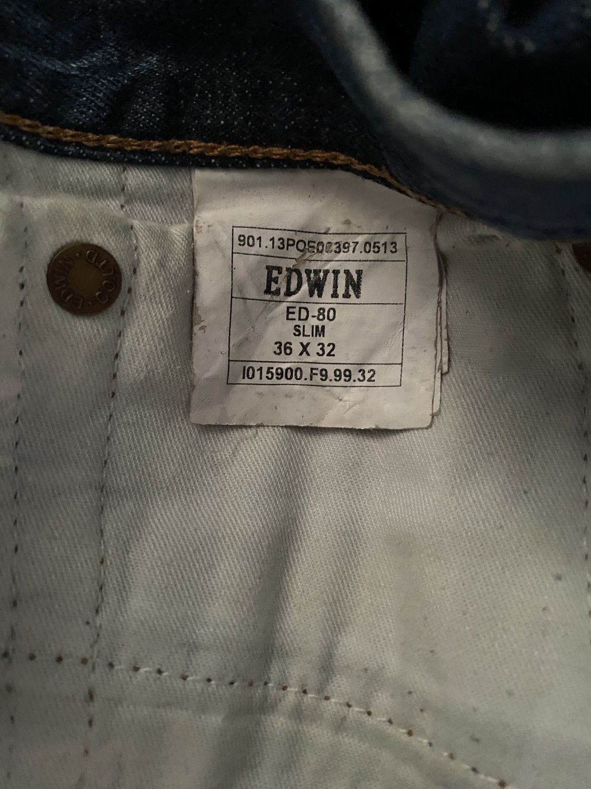 Edwin Edwin - Japanese Selvedge Jeans - W36” L32” Size US 36 / EU 52 - 9 Thumbnail