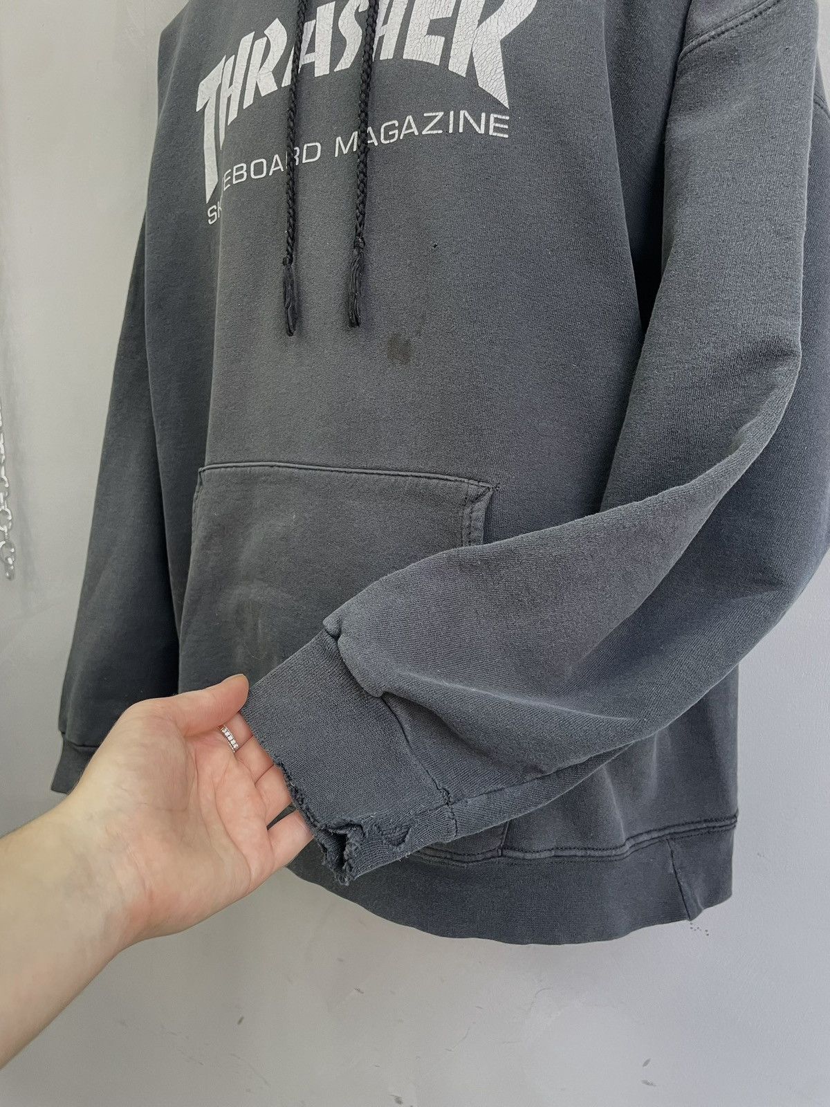 Thrasher Sk8 skater thrasher washed hoodie boxy fit Size US L / EU 52-54 / 3 - 4 Thumbnail