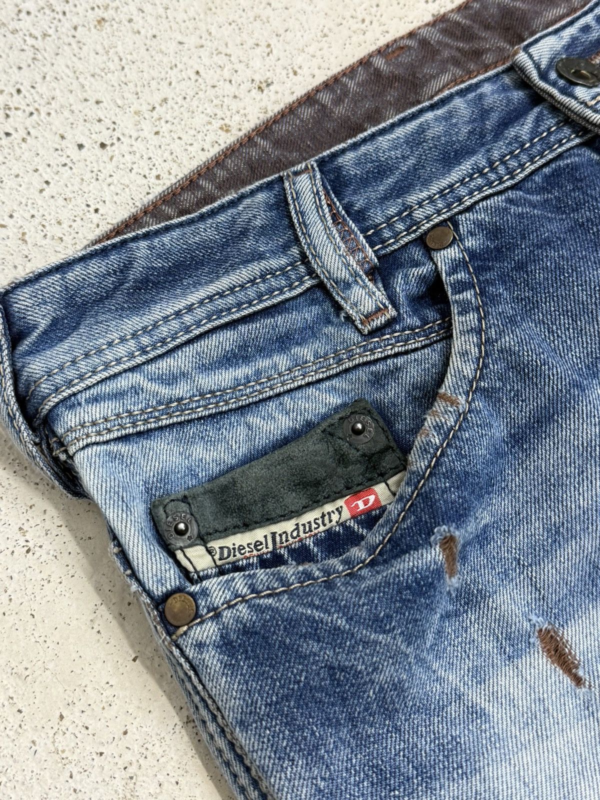 Diesel Distressed Diesel Industry IAKOP Slim Unisex Denim Pants Size US 30 / EU 46 - 9 Thumbnail