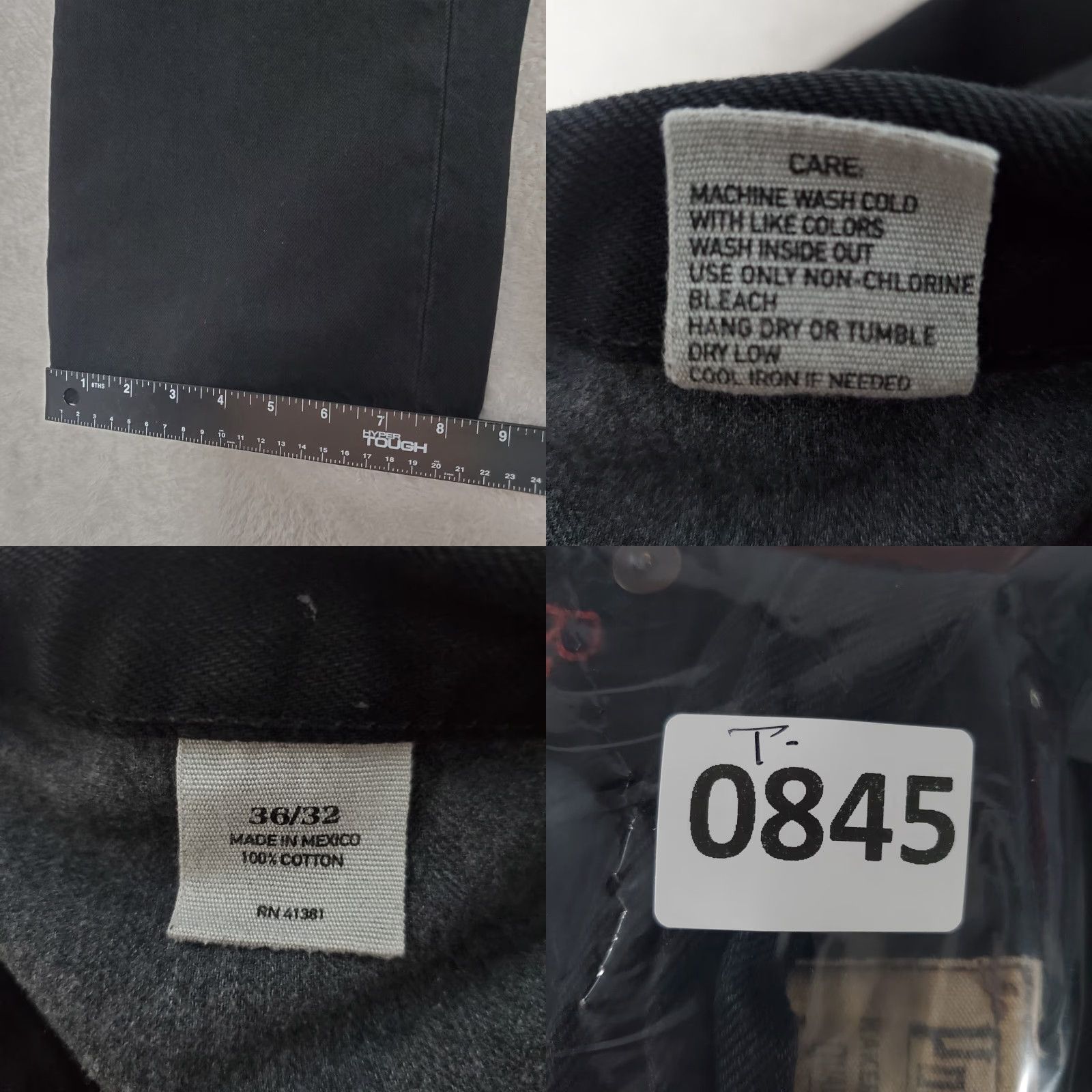 Polo Ralph Lauren Polo Ralph Lauren Jeans Mens 36x32 Black Straight Mid Rise 100% Cotton Denim Size US M / EU 48-50 / 2 - 9 Thumbnail