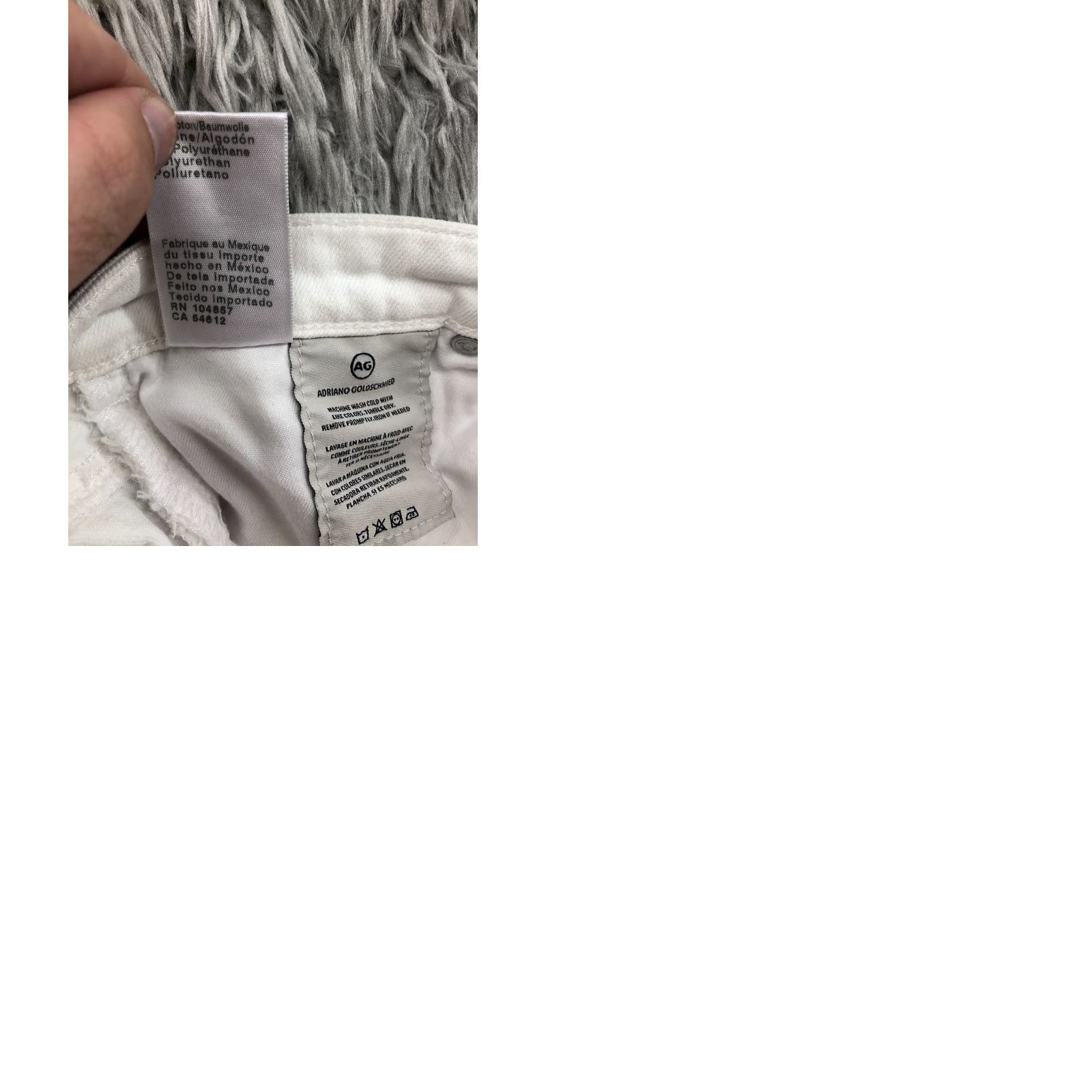 Denime AG Prima Ankle Jeans Size 27 Womens Mid Rise Dark Wash White Denim Size 27" / US 4 / IT 40 - 9 Thumbnail