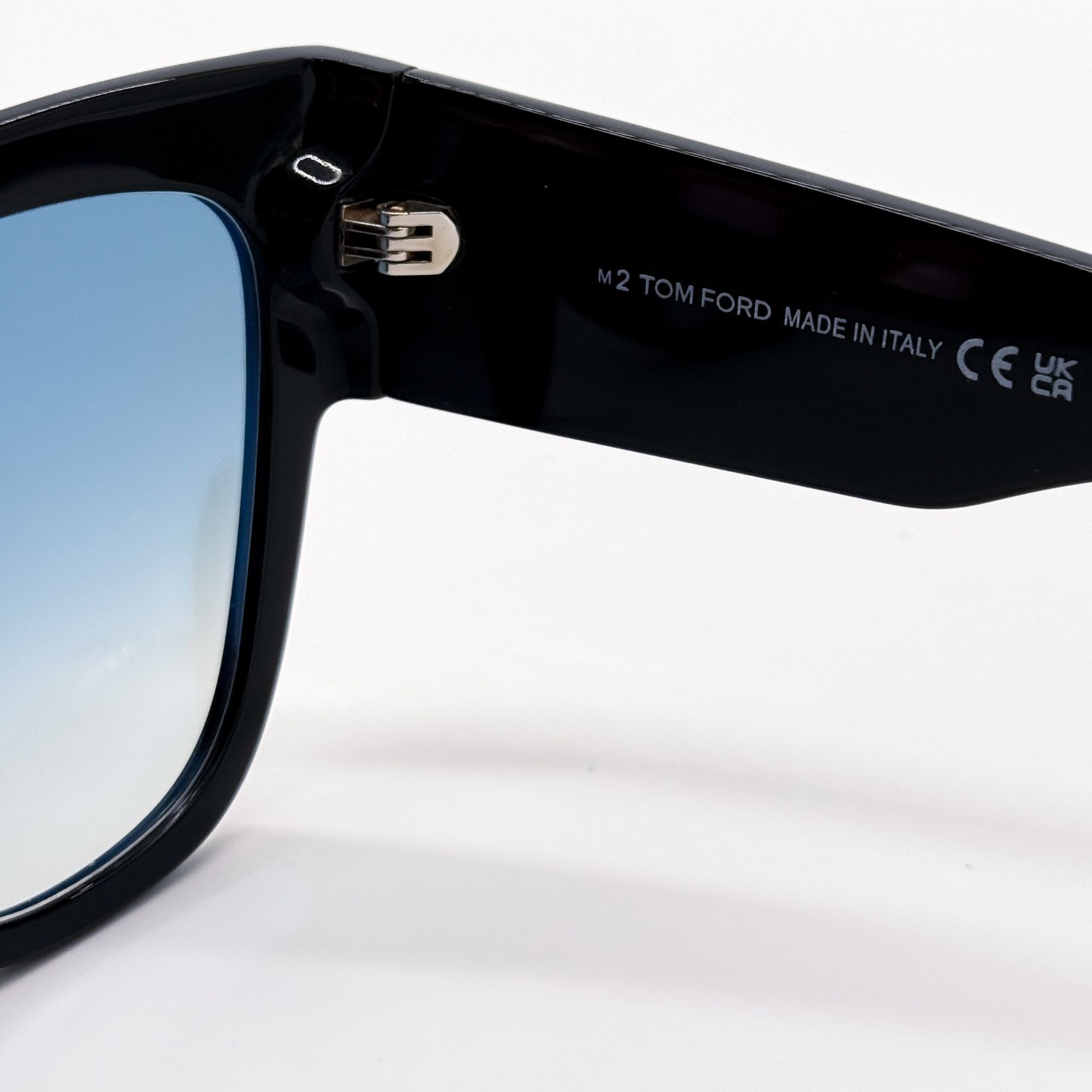 Tom Ford TF371 Anoushka Black Cat Eye Sunglasses 01B Gradient Lenses Sexy Tom Ford Acetate Anoushka Cat Eye Sunglasses TF371 Grey  main image 2
