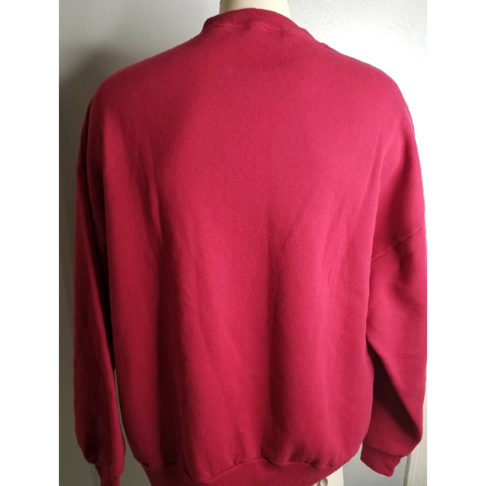 Jerzees VINTAGE Jerzees Sweatshirt 3XL Mens Crewneck Red USA 90s Pullover Long Sleeve Cotton Blend Size US XXL / EU 58 / 5 - 2 Thumbnail