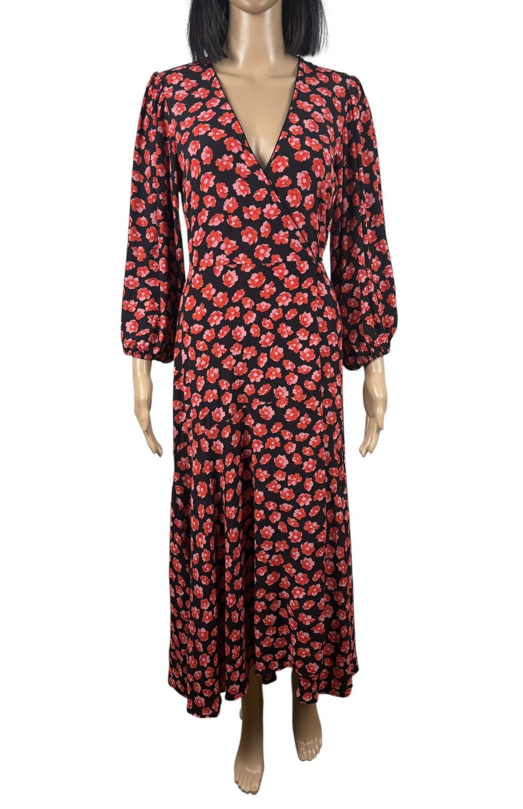 Ganni Ganni Maxi Long Wrap Dress Printed Flowers Viscose size 36 Size XS / US 0-2 / IT 36-38 - 2 Thumbnail