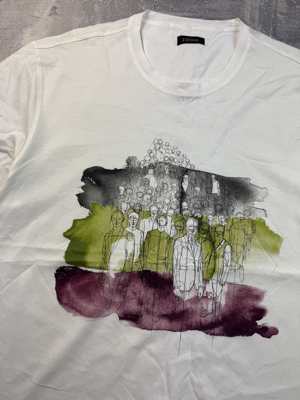 Z Zegna White Tee Ermenegildo Zegna Z ZEGNA New Collection Size US M / EU 48-50 / 2 - 2 Thumbnail