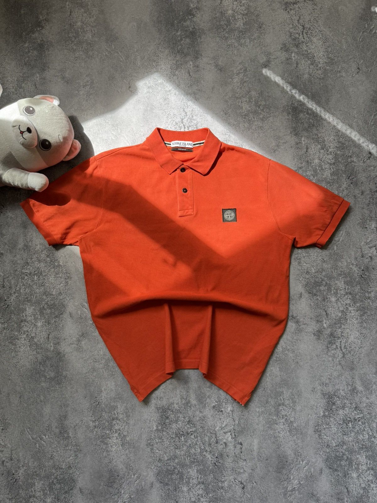 Stone Island × Vintage Vintage Stone Island Polo Shirt Patch Program Logo Size US L / EU 52-54 / 3 - 1 Thumbnail